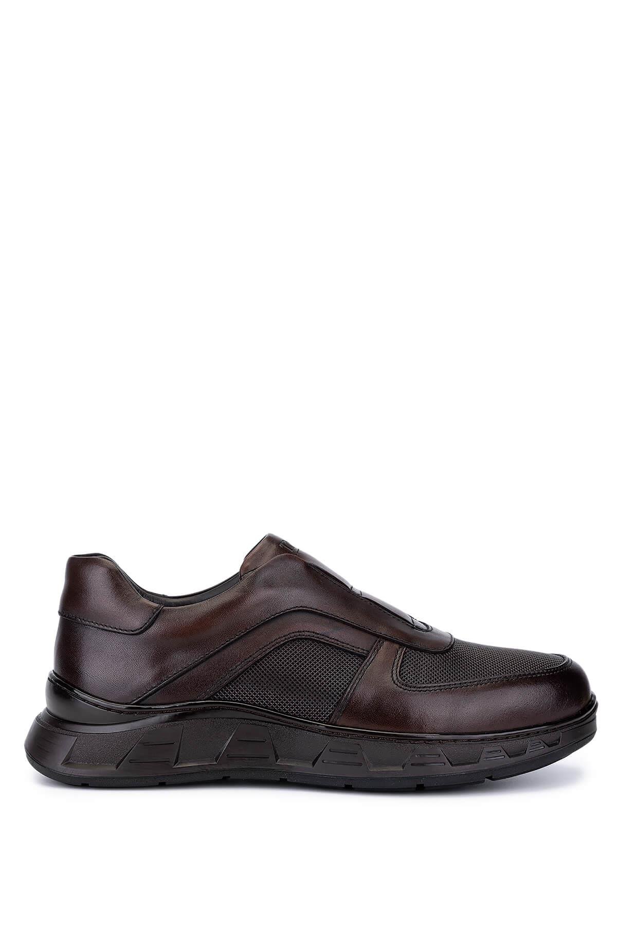 Tamer Tanca Erkek Hakiki Deri Kahverengi Sneakers & Spor Bot