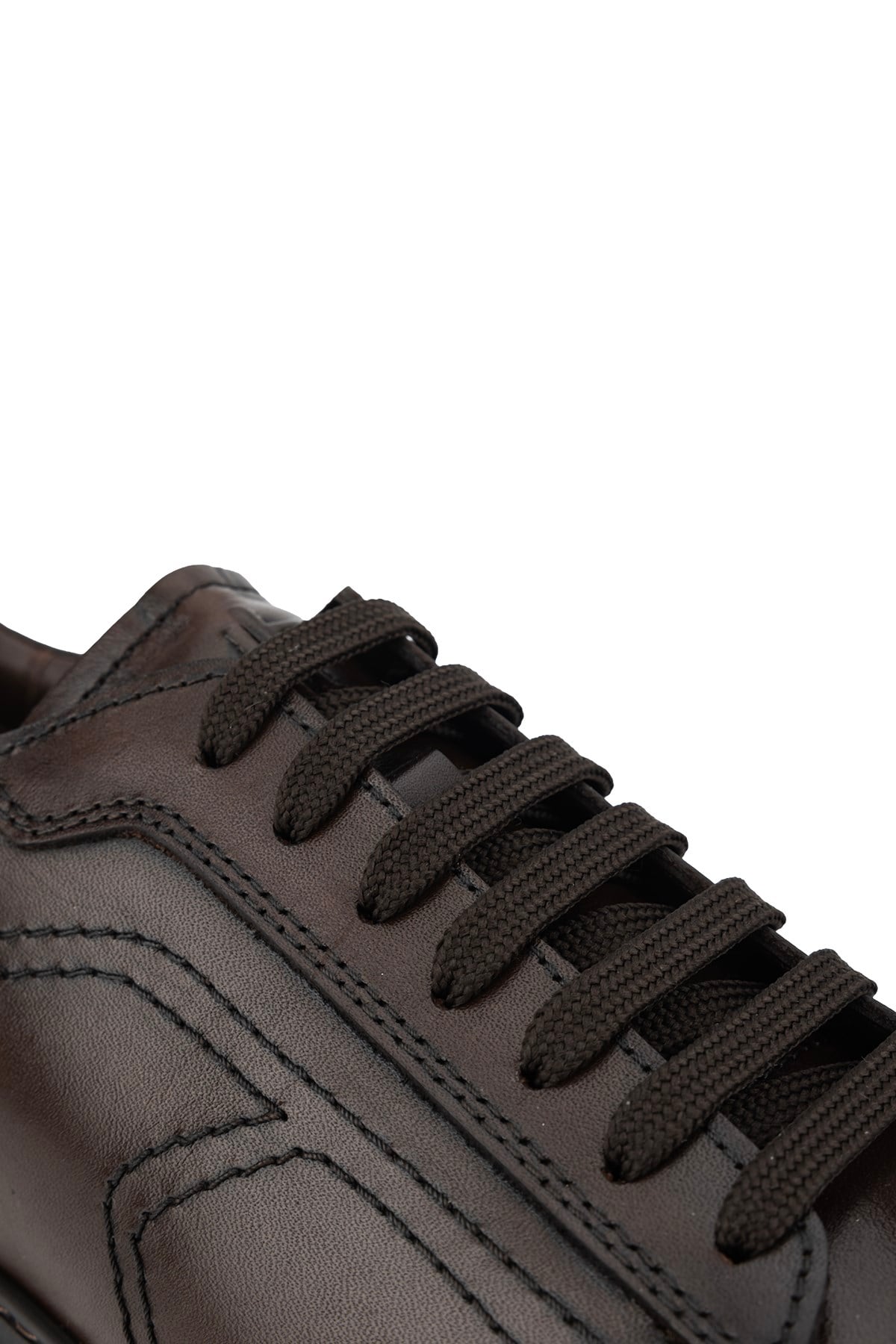 Tamer Tanca Erkek Hakiki Deri Kahverengi Sneakers & Spor Ayakkabı
