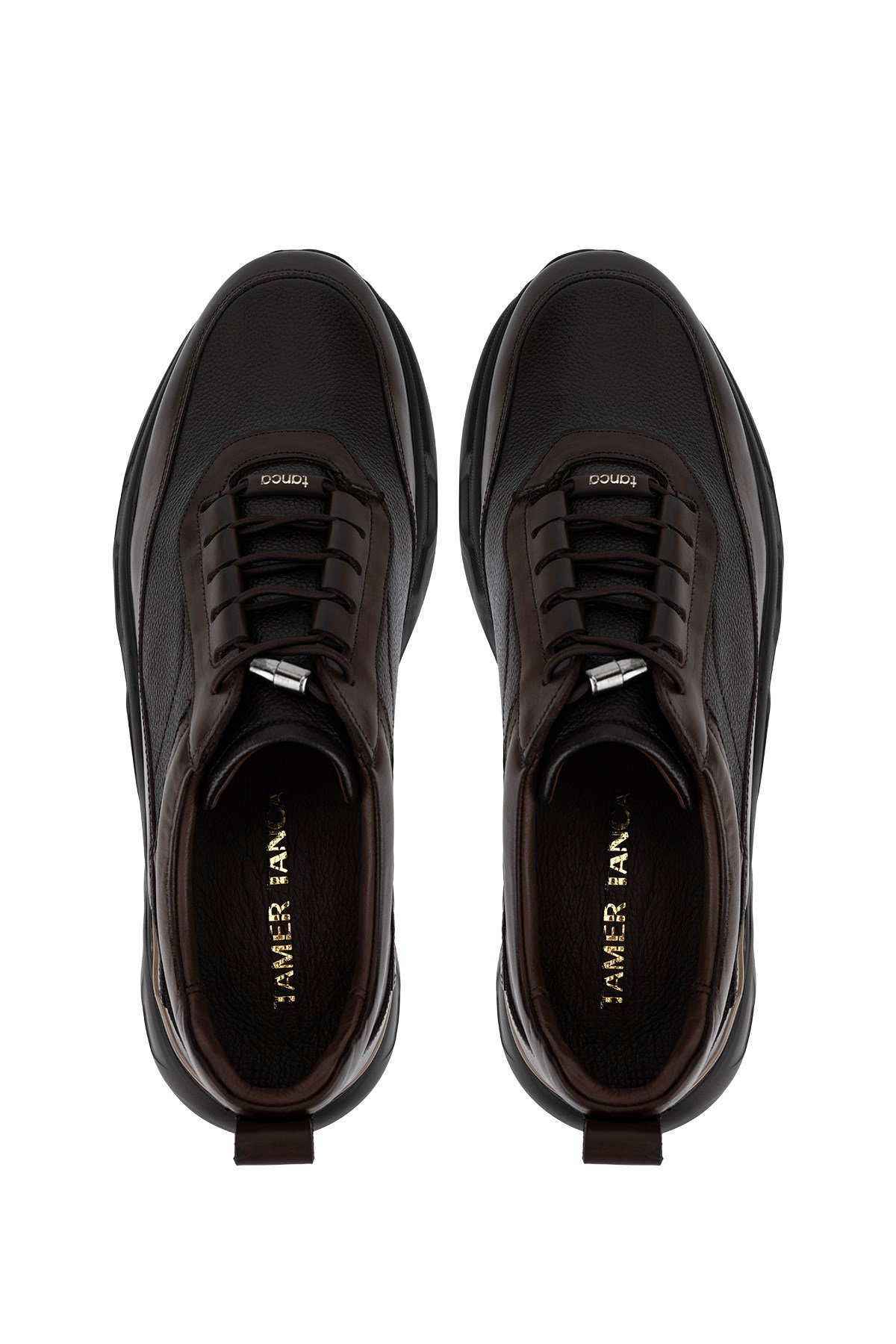 Tamer Tanca Erkek Hakiki Deri Kahverengi Sneakers & Spor Ayakkabı