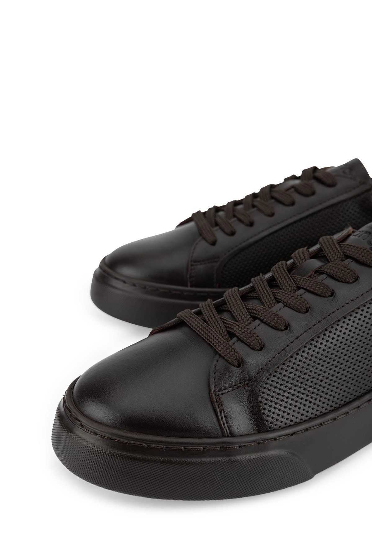 Tamer Tanca Erkek Hakiki Deri Kahverengi Sneakers & Spor Ayakkabı