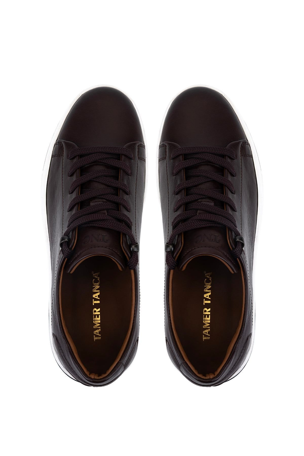 Tamer Tanca Erkek Hakiki Deri Kahverengi Sneakers & Spor Ayakkabı