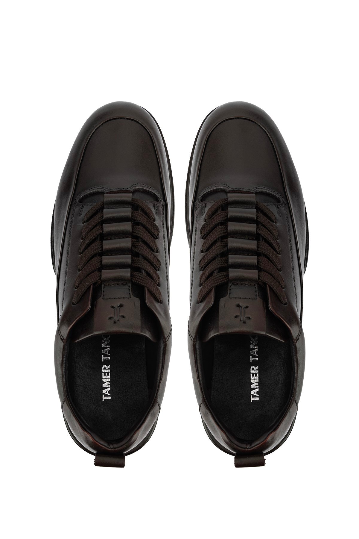 Tamer Tanca Erkek Hakiki Deri Kahverengi Sneakers & Spor Ayakkabı