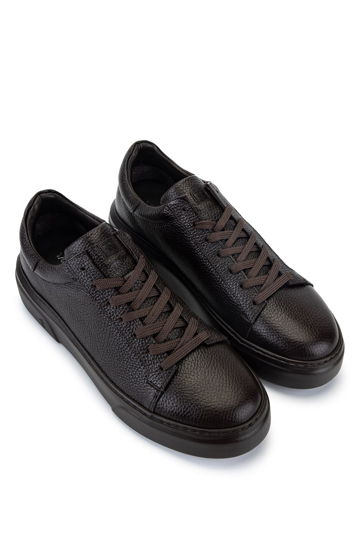 Tamer Tanca Erkek Hakiki Deri Kahverengi Taban Sneakers & Spor Ayakkabı