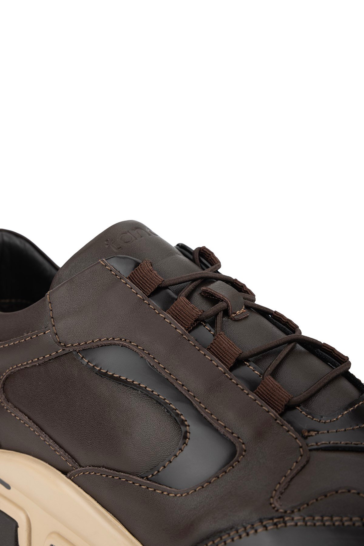 Tamer Tanca Erkek Hakiki Deri Kahverengi Sneakers & Spor Ayakkabı
