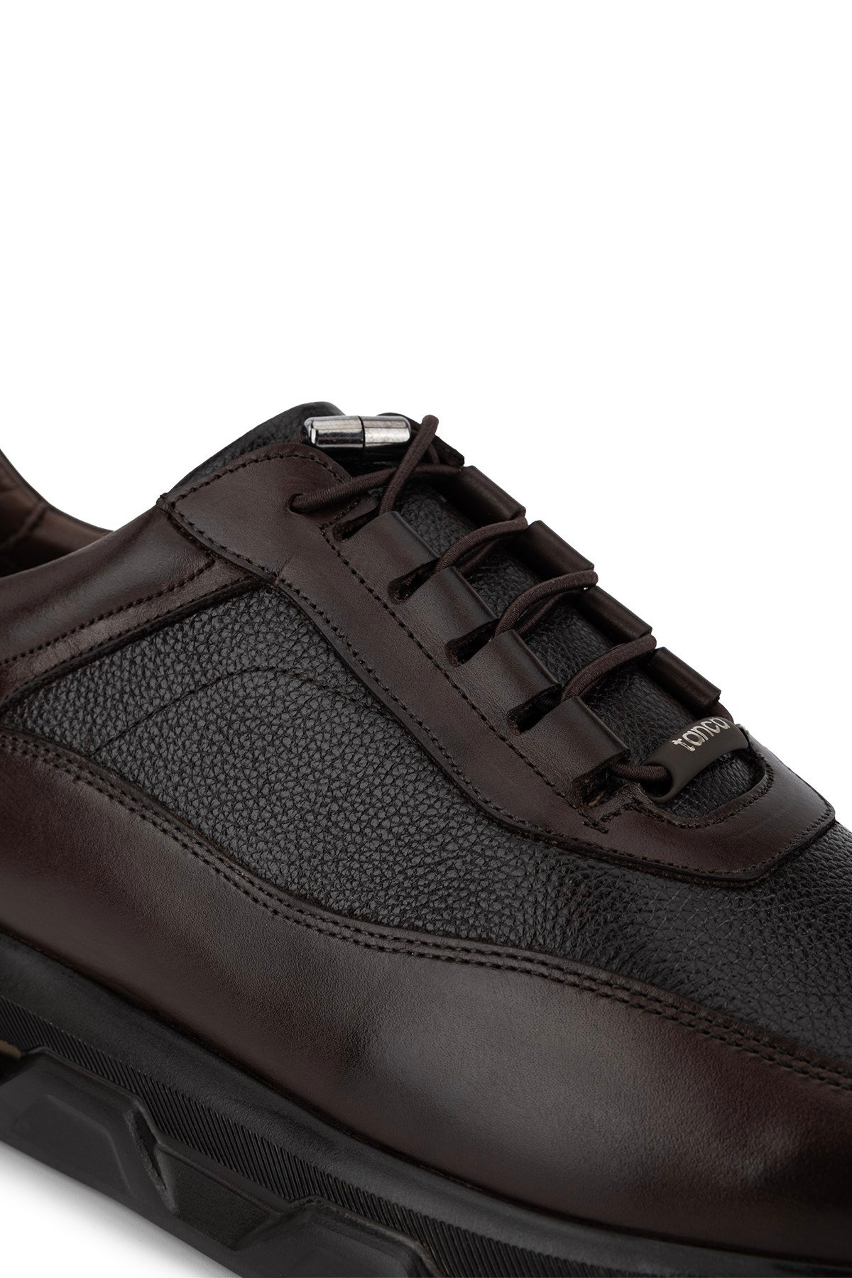 Tamer Tanca Erkek Hakiki Deri Kahverengi Sneakers & Spor Ayakkabı
