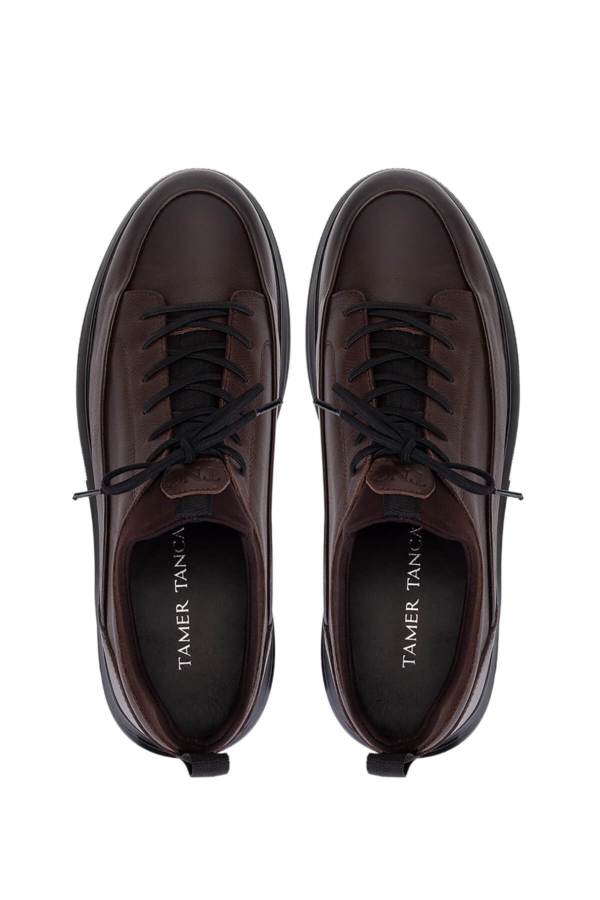 Tamer Tanca Erkek Hakiki Deri Kahverengi Sneakers & Spor Ayakkabı