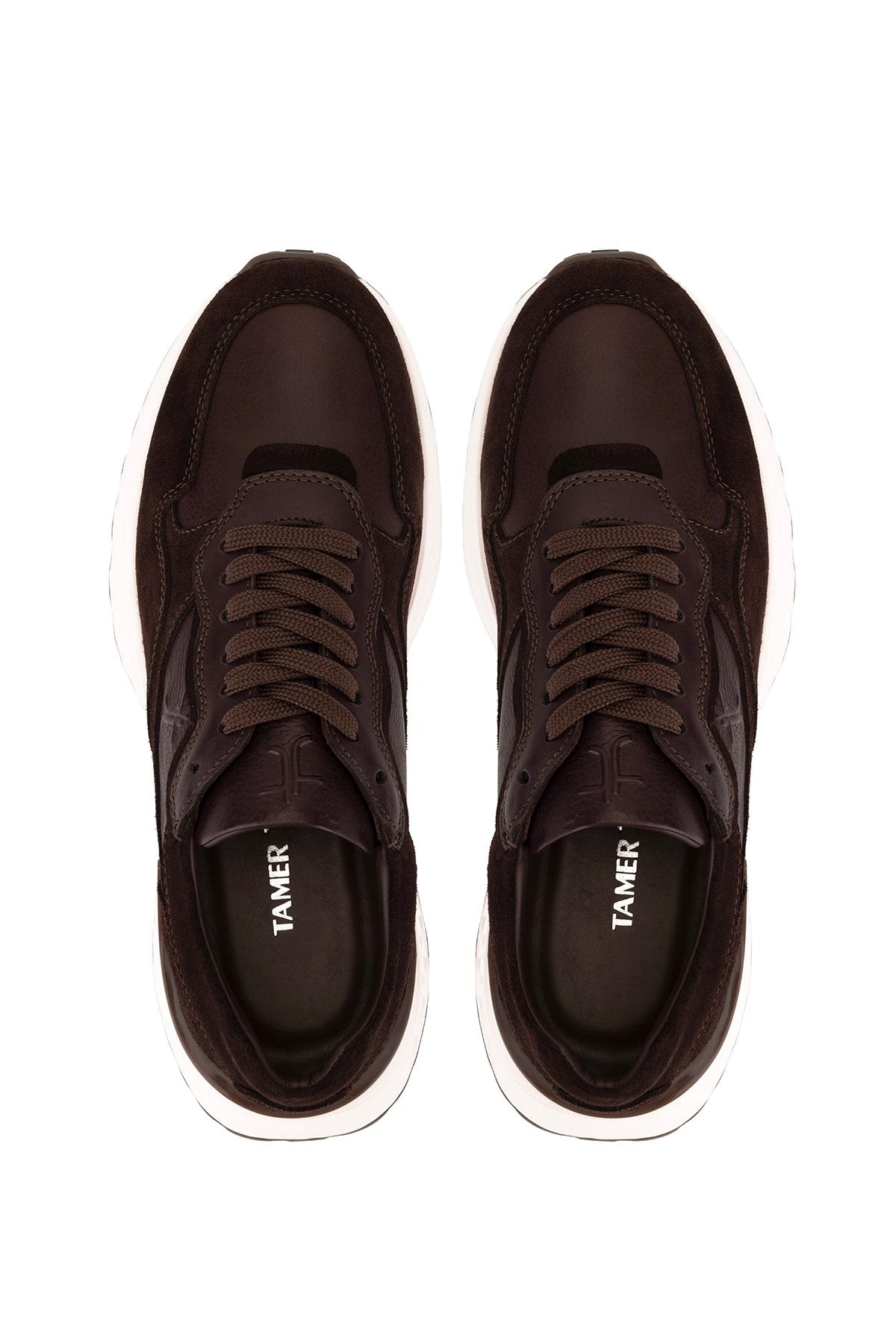 Tamer Tanca Erkek Hakiki Deri Kahverengi Sneakers & Spor Ayakkabı