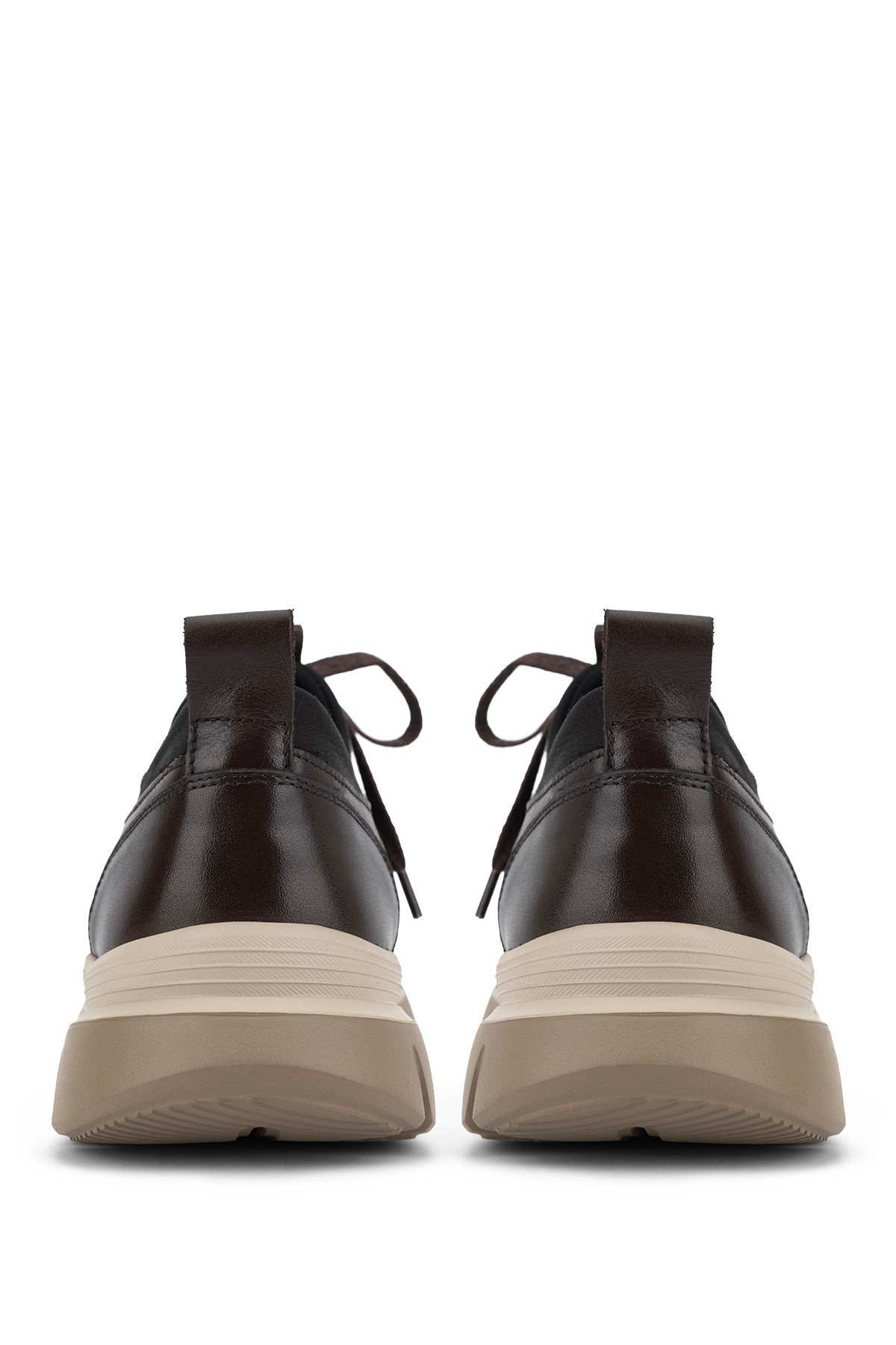 Tamer Tanca Erkek Hakiki Deri Kahverengi Sneakers & Spor Ayakkabı