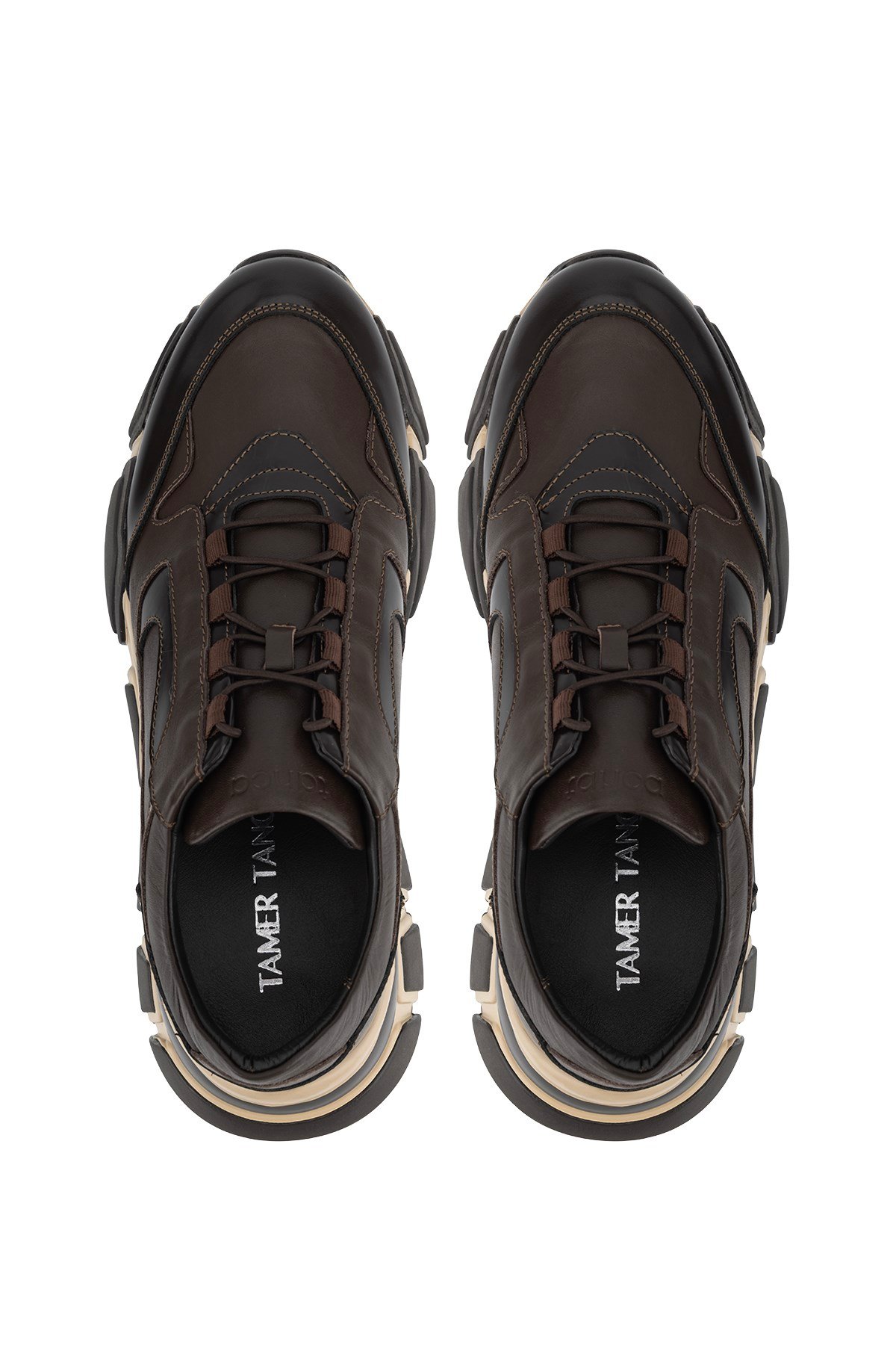 Tamer Tanca Erkek Hakiki Deri Kahverengi Sneakers & Spor Ayakkabı