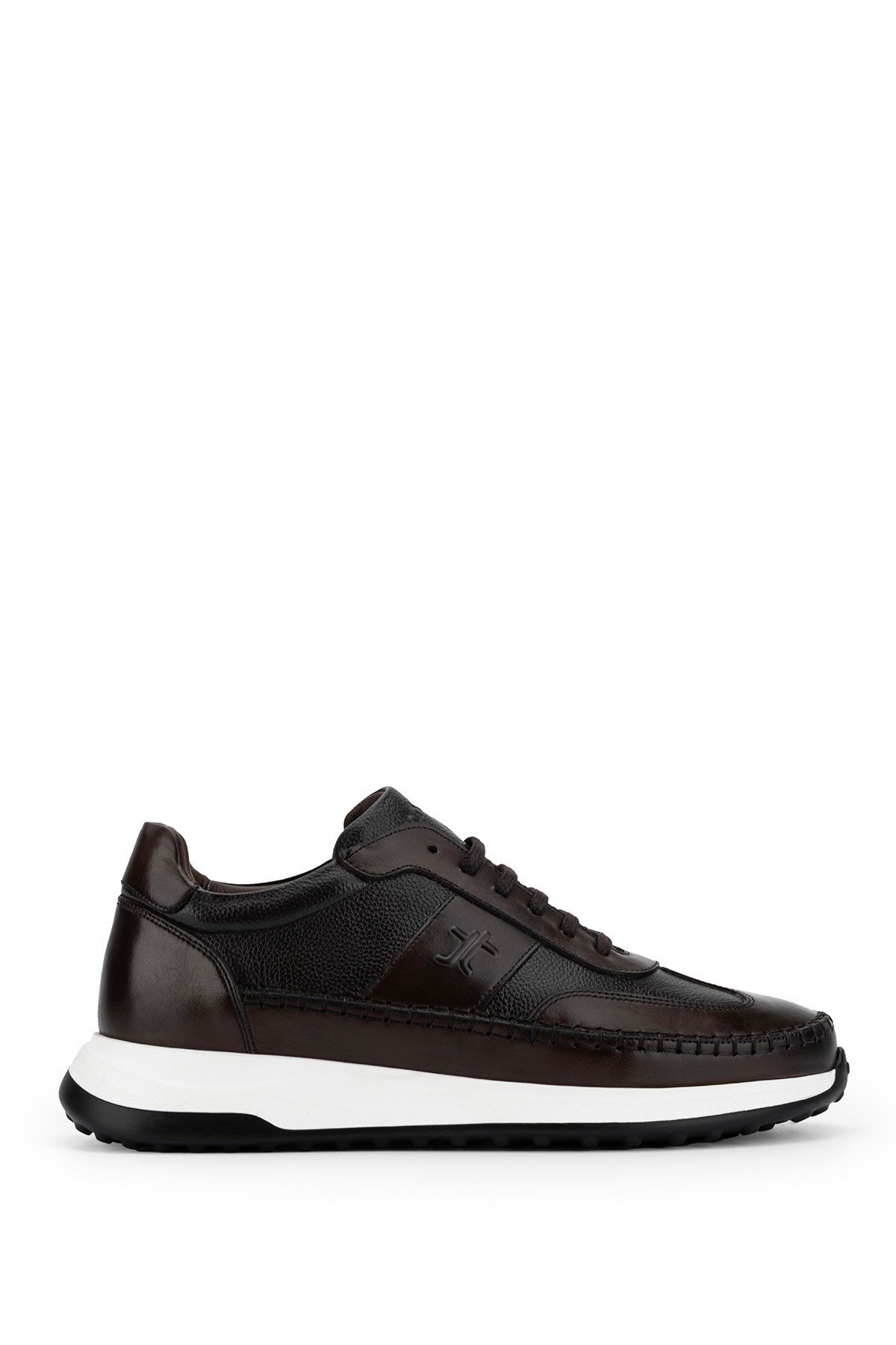 Tamer Tanca Erkek Hakiki Deri Kahverengi Sneakers & Spor Ayakkabı