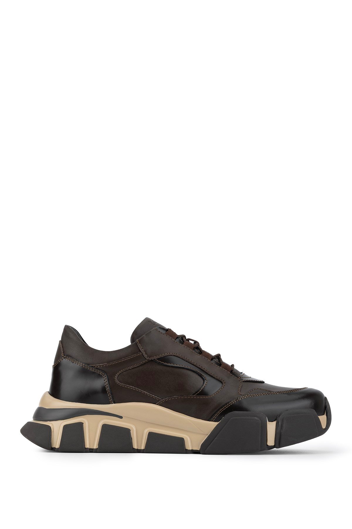Tamer Tanca Erkek Hakiki Deri Kahverengi Sneakers & Spor Ayakkabı