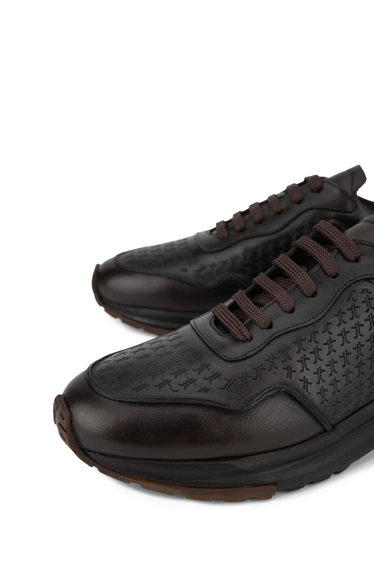 Tamer Tanca Erkek Hakiki Deri Kahverengi Sneakers & Spor Ayakkabı