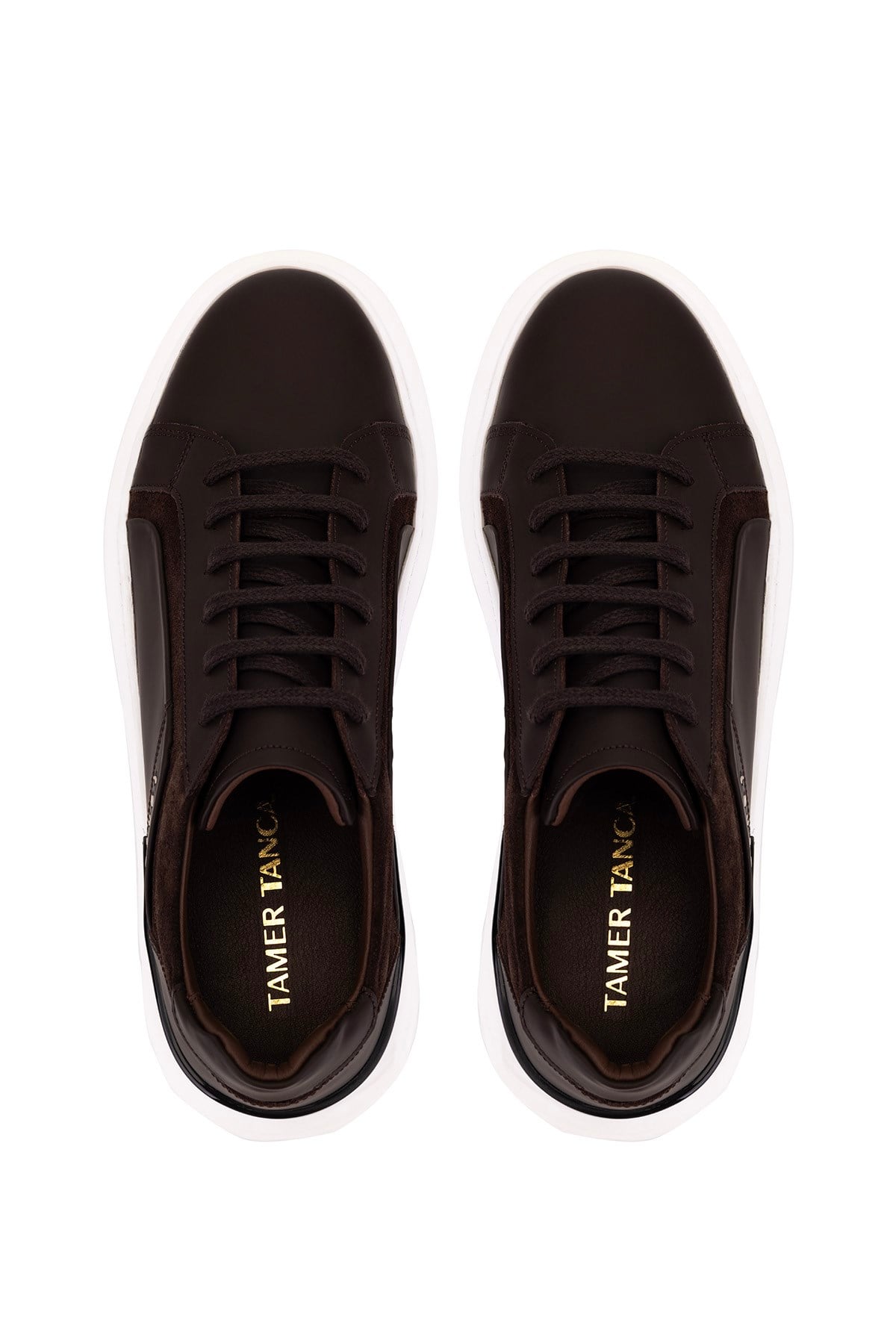 Tamer Tanca Erkek Hakiki Deri Kahverengi Sneakers & Spor Ayakkabı