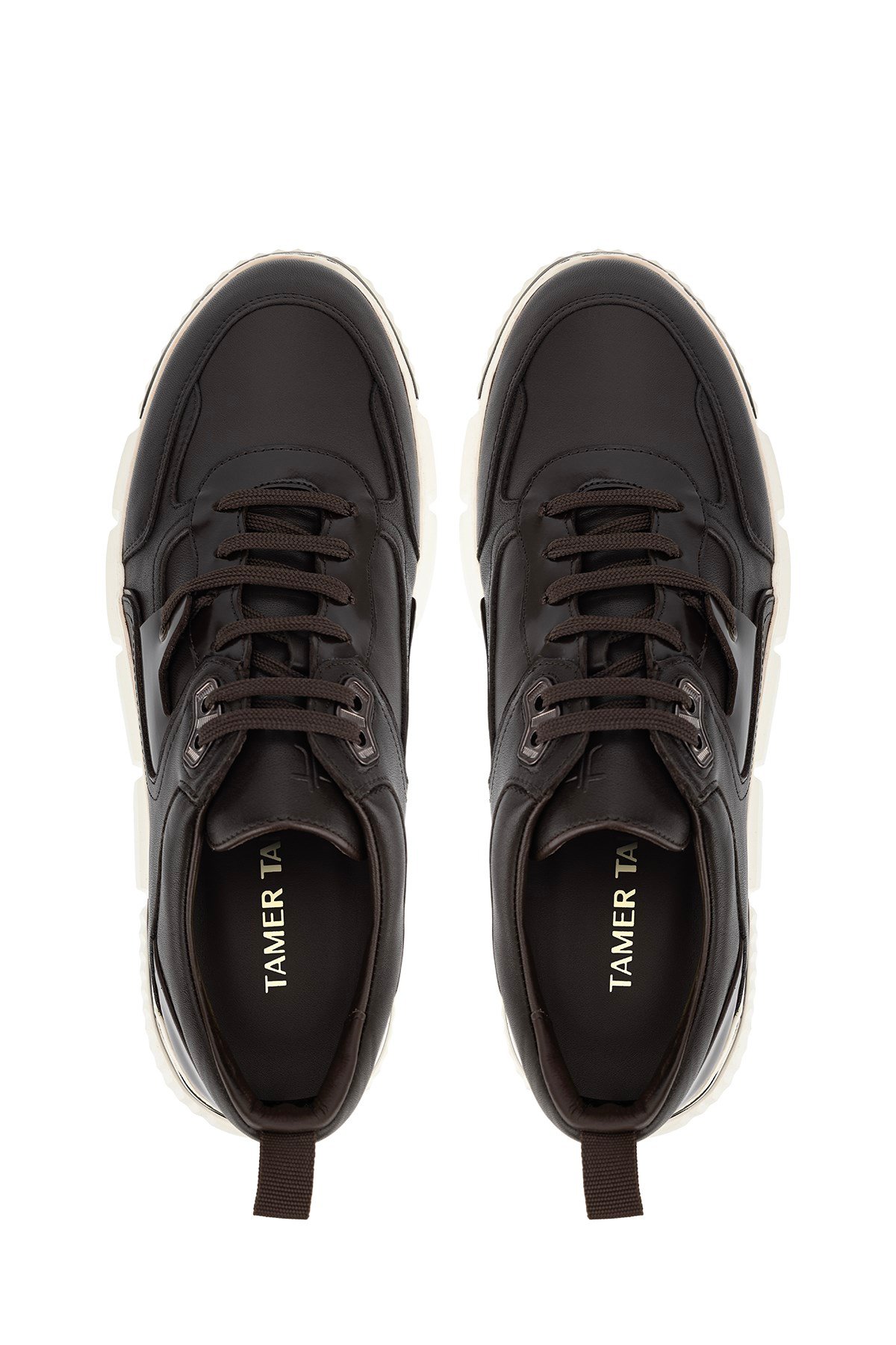 Tamer Tanca Erkek Hakiki Deri Kahverengi Sneakers & Spor Ayakkabı