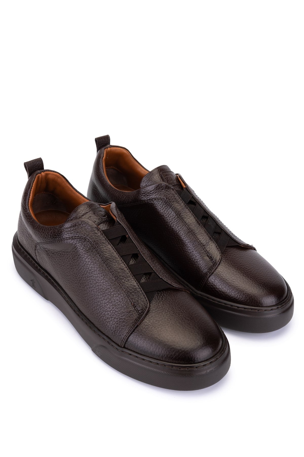 Tamer Tanca Erkek Hakiki Deri Kahverengi Sneakers & Spor Ayakkabı