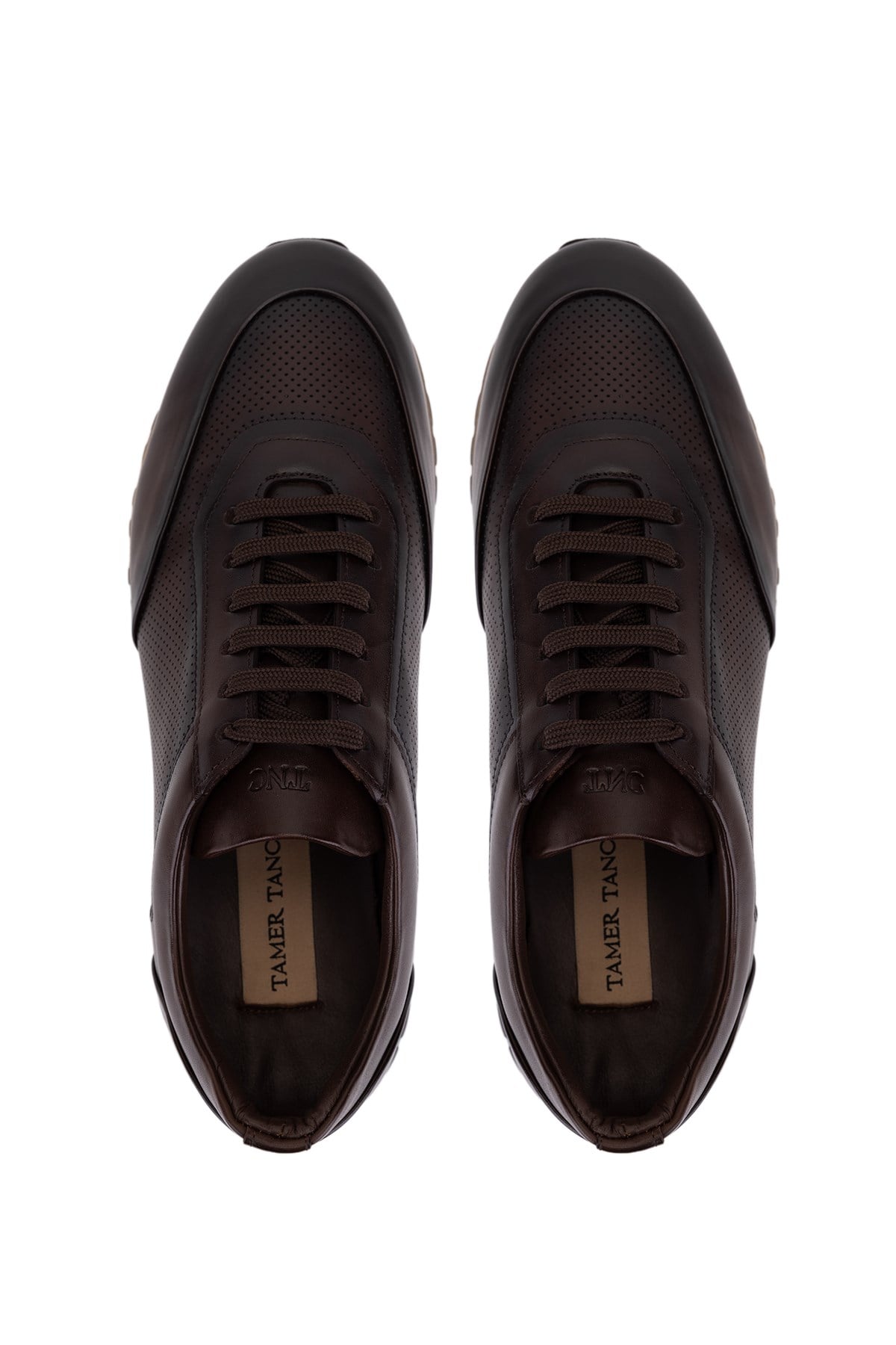 Tamer Tanca Erkek Hakiki Deri Kahverengi Sneakers & Spor Ayakkabı