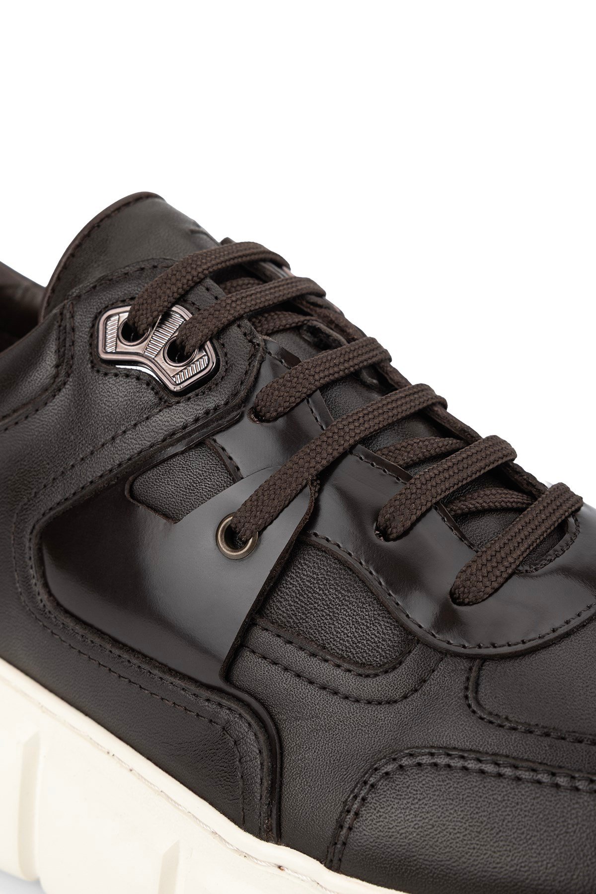 Tamer Tanca Erkek Hakiki Deri Kahverengi Sneakers & Spor Ayakkabı
