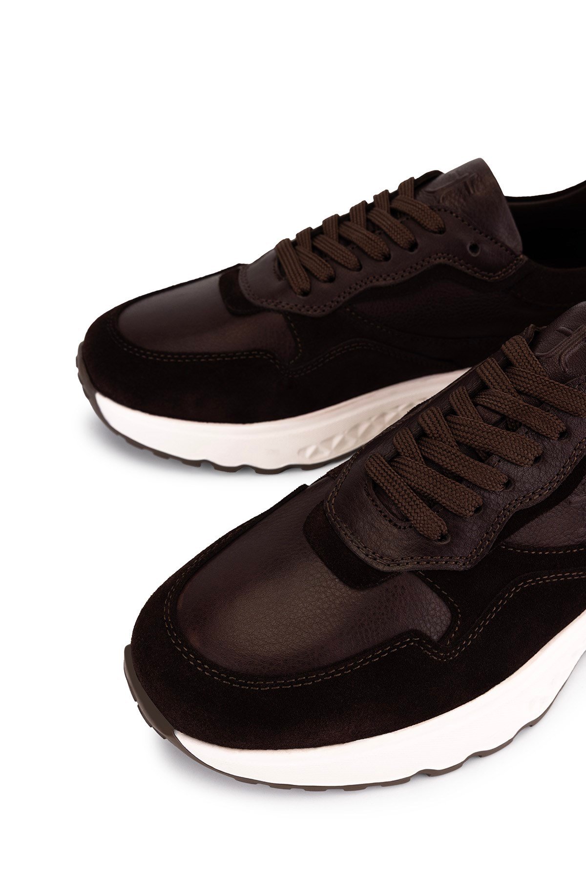 Tamer Tanca Erkek Hakiki Deri Kahverengi Sneakers & Spor Ayakkabı