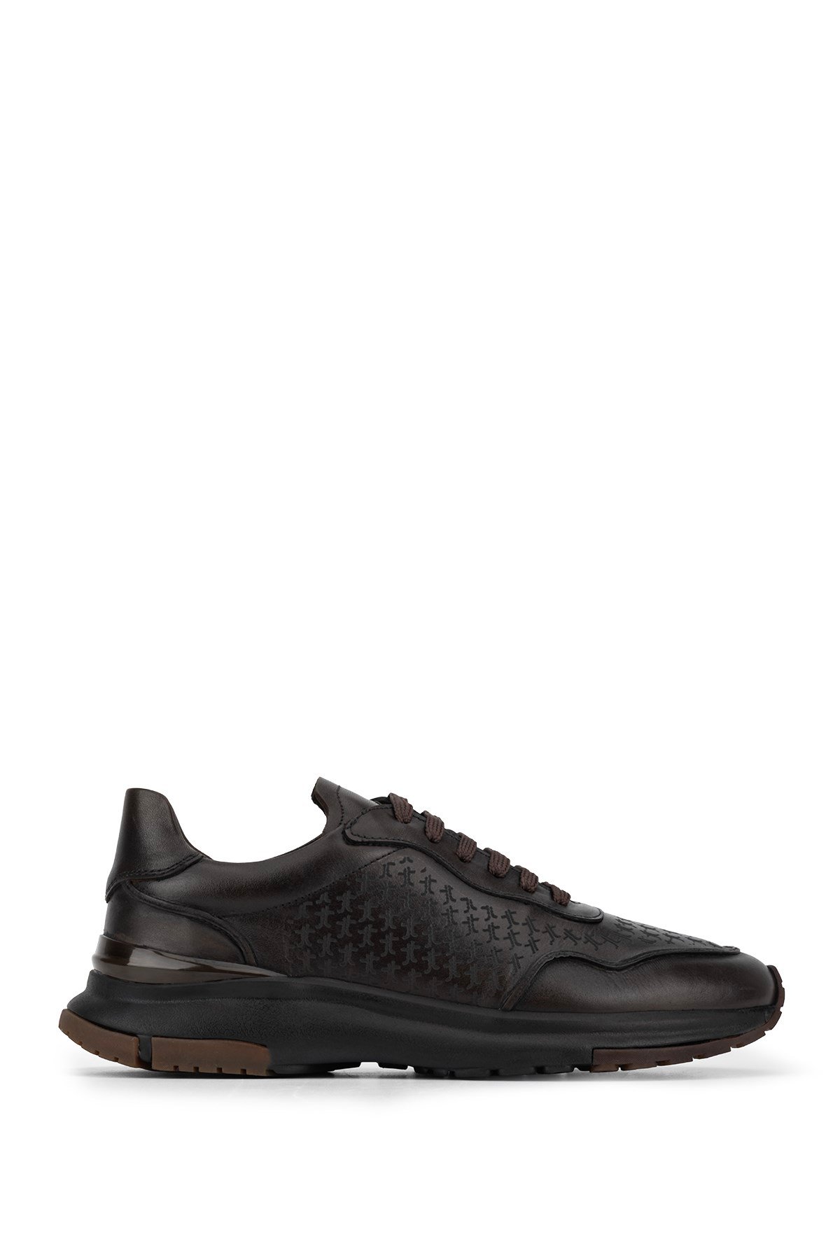 Tamer Tanca Erkek Hakiki Deri Kahverengi Sneakers & Spor Ayakkabı
