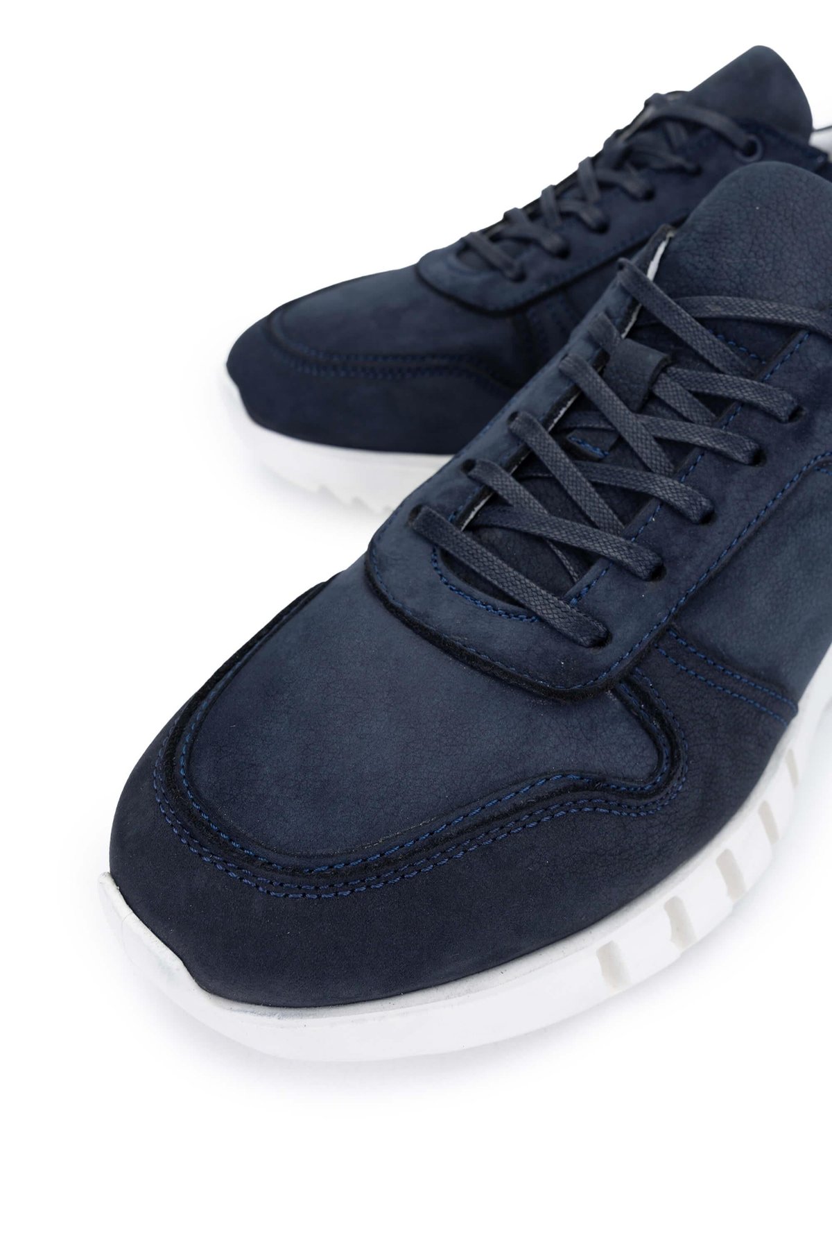 Tamer Tanca Erkek Hakiki Deri Lacivert Nubuk Sneakers & Spor Ayakkabı
