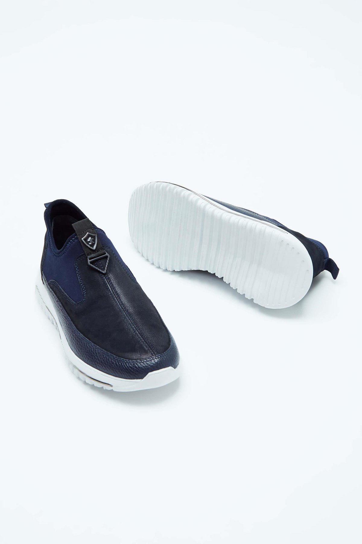 Tamer Tanca Erkek Hakiki Deri Lacivert Sneakers & Spor Ayakkabı