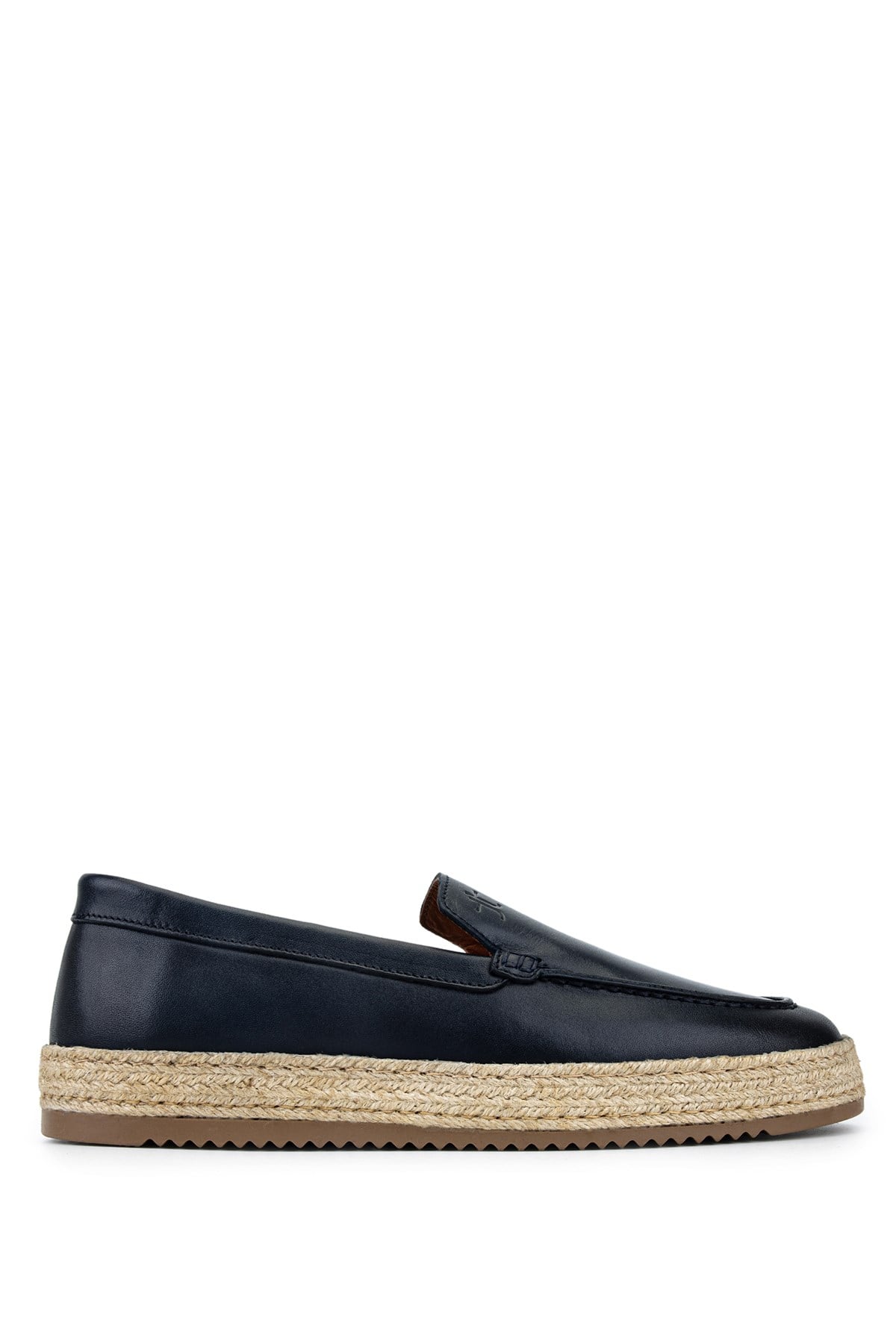 Tamer Tanca Erkek Hakiki Deri Lacivert Loafer Ayakkabı