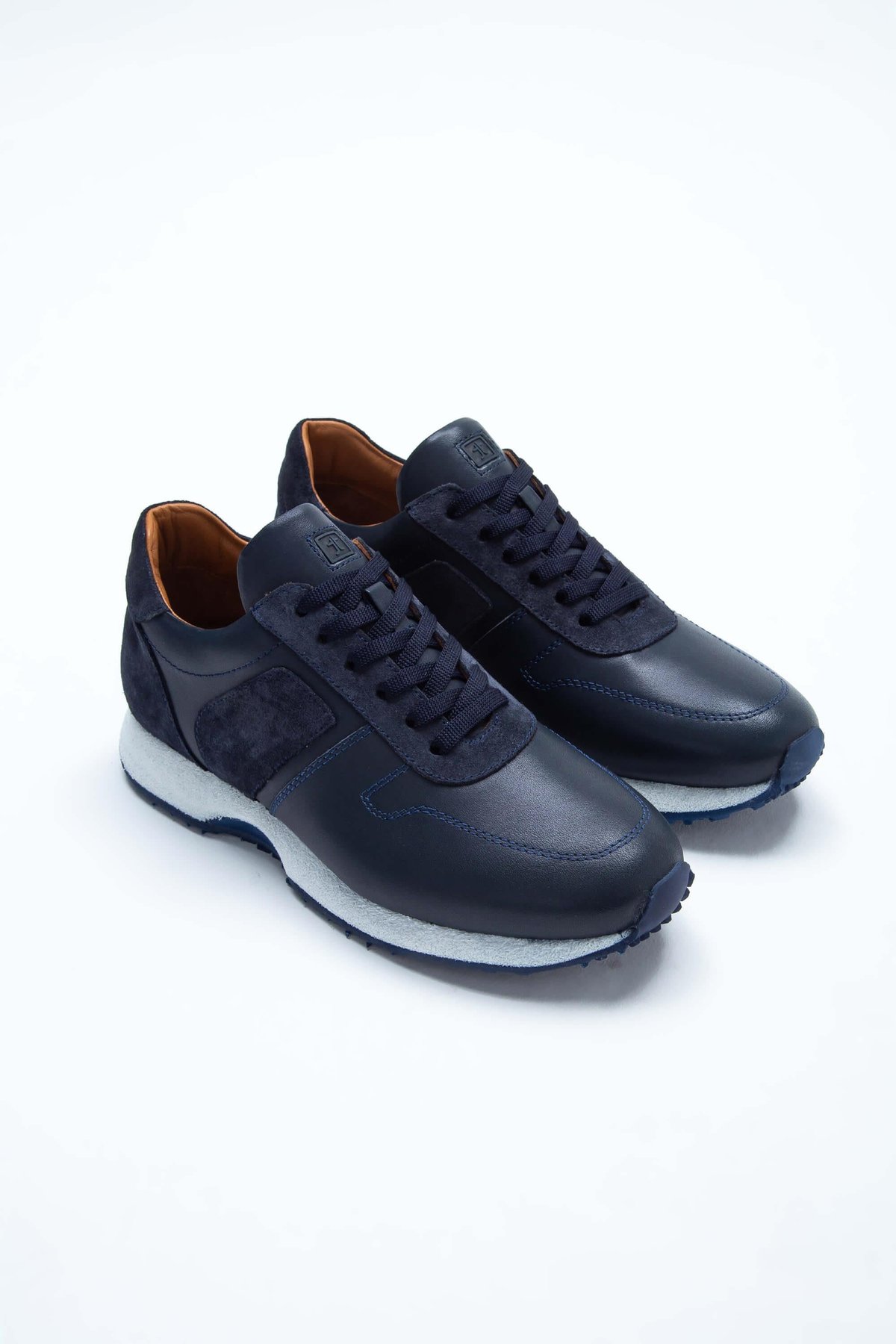 Tamer Tanca Erkek Hakiki Deri Lacivert Sneakers & Spor Ayakkabı