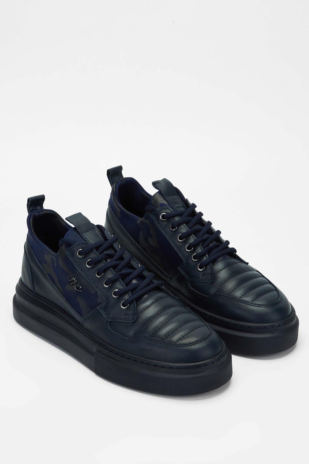 Tamer Tanca Erkek Hakiki Deri Lacivert Sneakers & Spor Ayakkabı