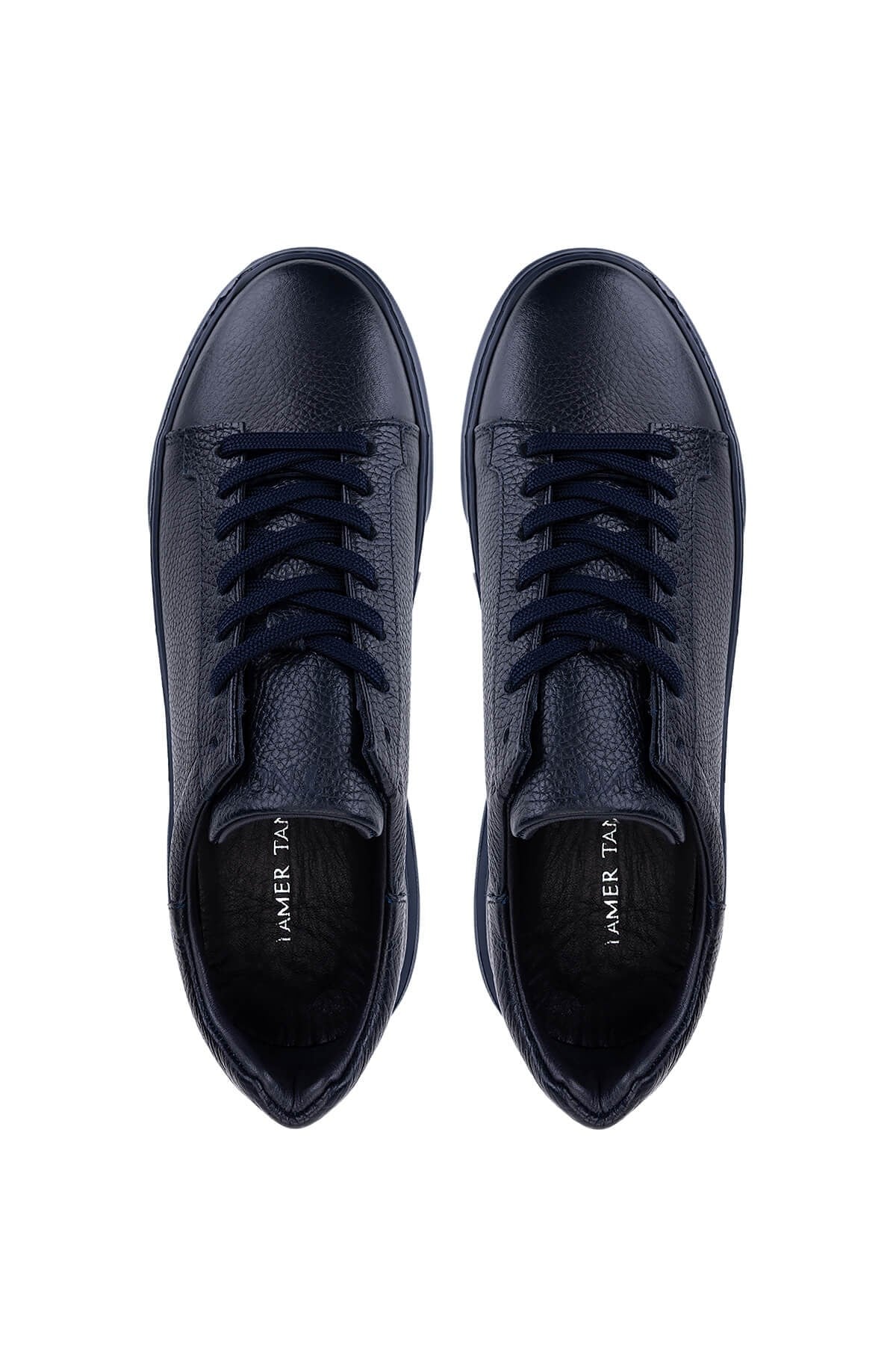 Tamer Tanca Erkek Hakiki Deri Lacivert Taban Sneakers & Spor Ayakkabı