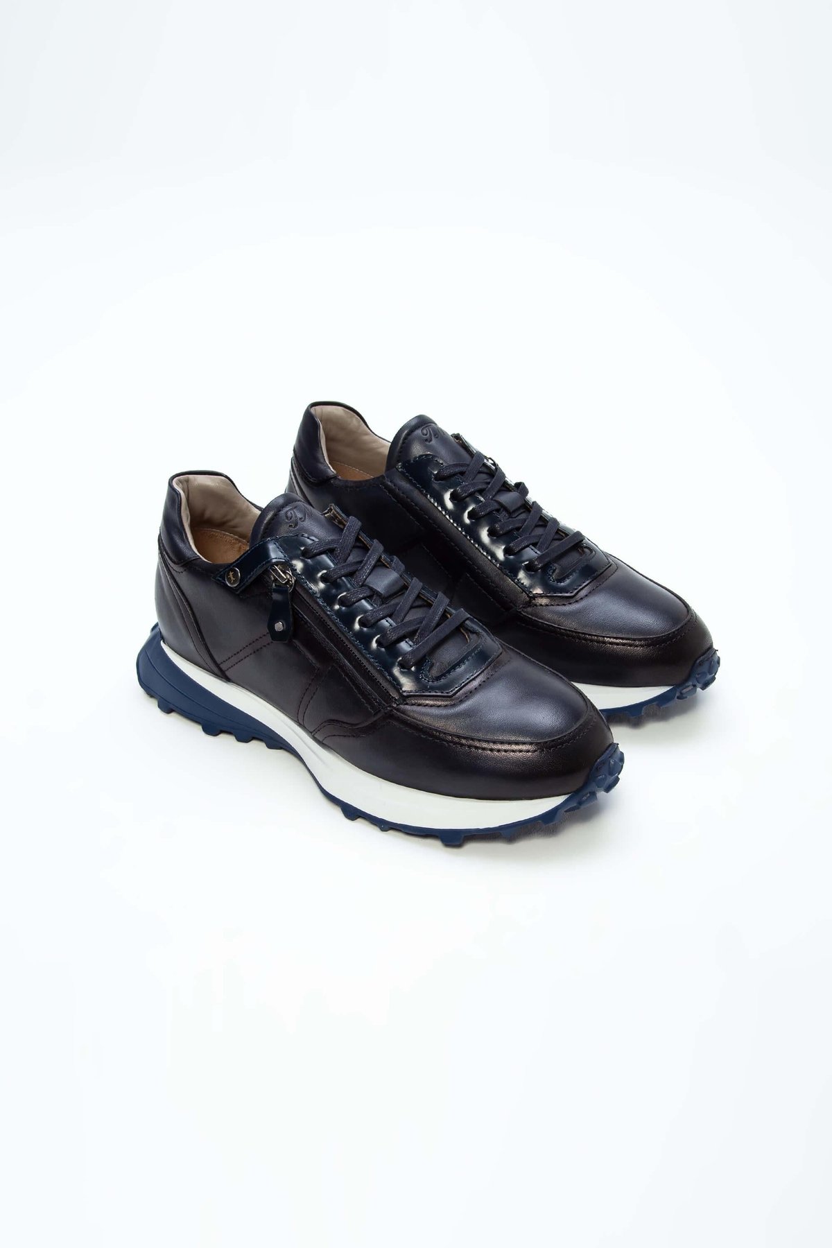 Tamer Tanca Erkek Hakiki Deri Lacivert Sneakers & Spor Ayakkabı