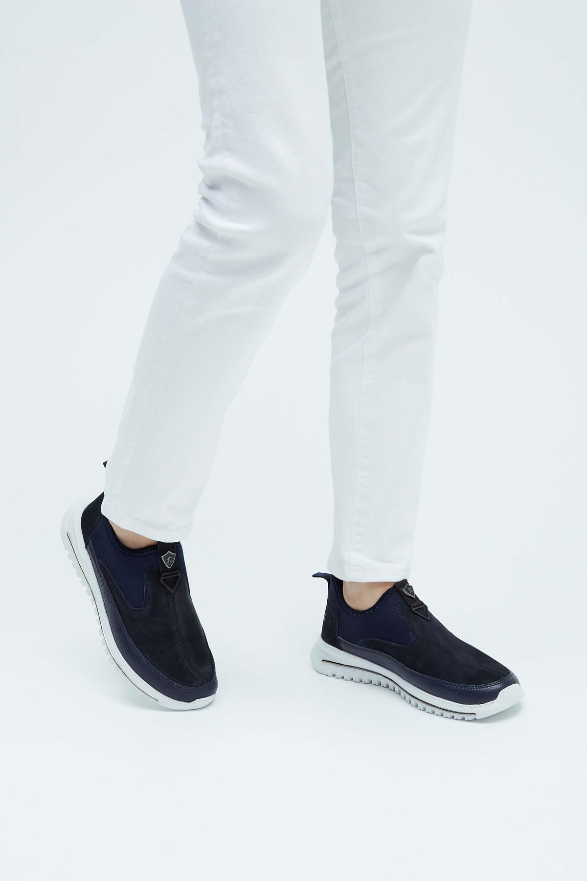 Tamer Tanca Erkek Hakiki Deri Lacivert Sneakers & Spor Ayakkabı