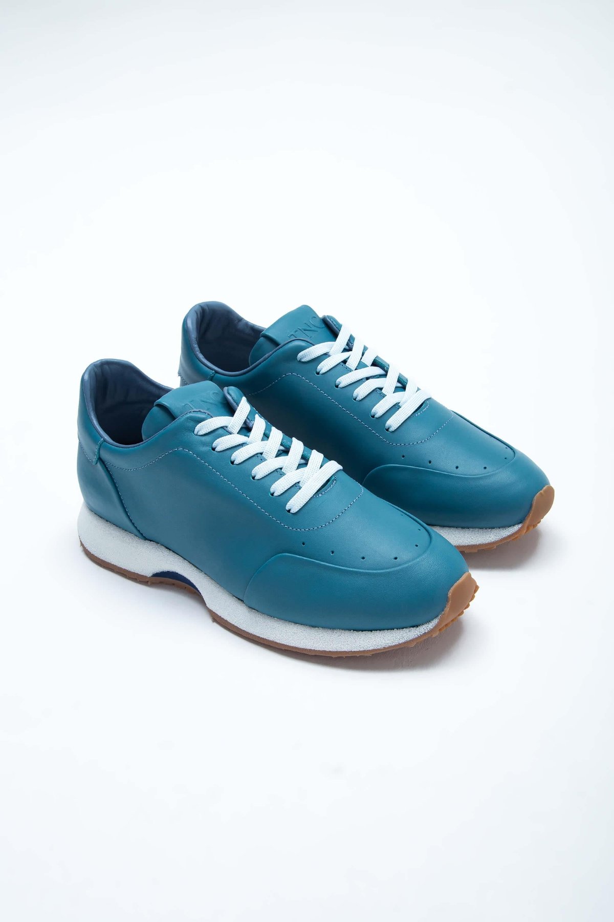 Tamer Tanca Erkek Hakiki Deri Mavi Napa Sneakers & Spor Ayakkabı