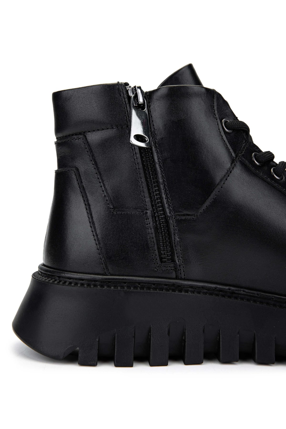 Tamer Tanca Erkek Hakiki Deri Siyah Casual Bot
