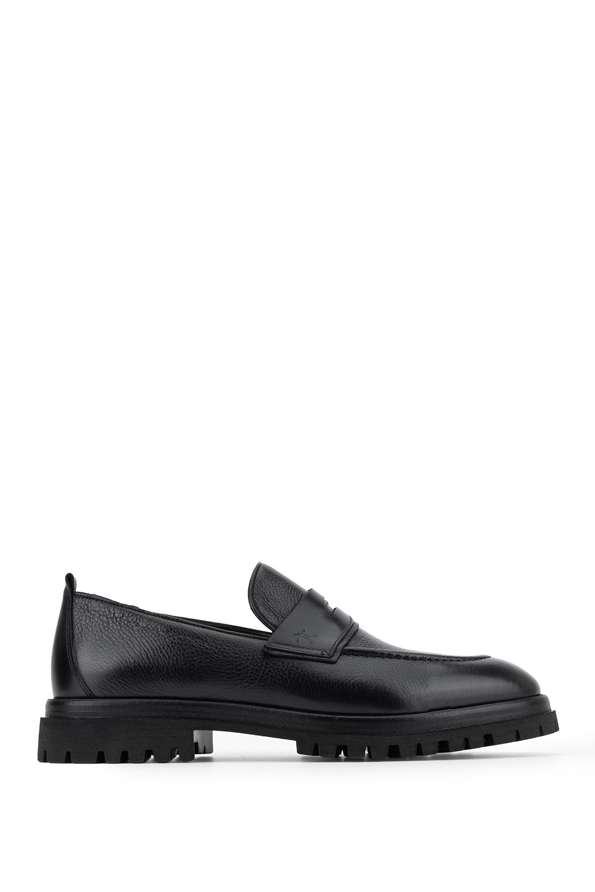 Tamer Tanca Erkek Hakiki Deri Siyah Loafer Ayakkabı