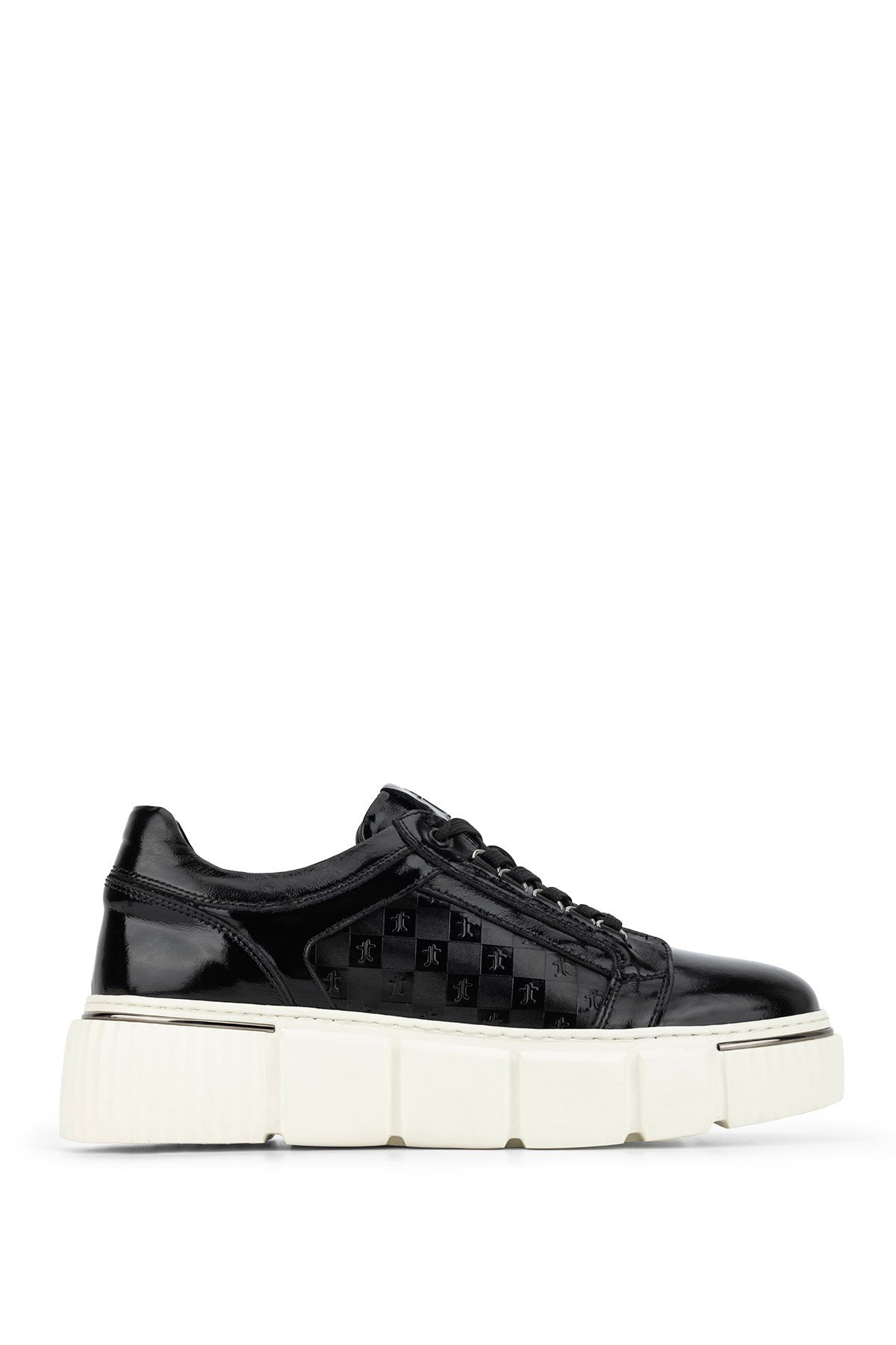 Tamer Tanca Erkek Hakiki Deri Siyah Rugan Sneakers & Spor Ayakkabı