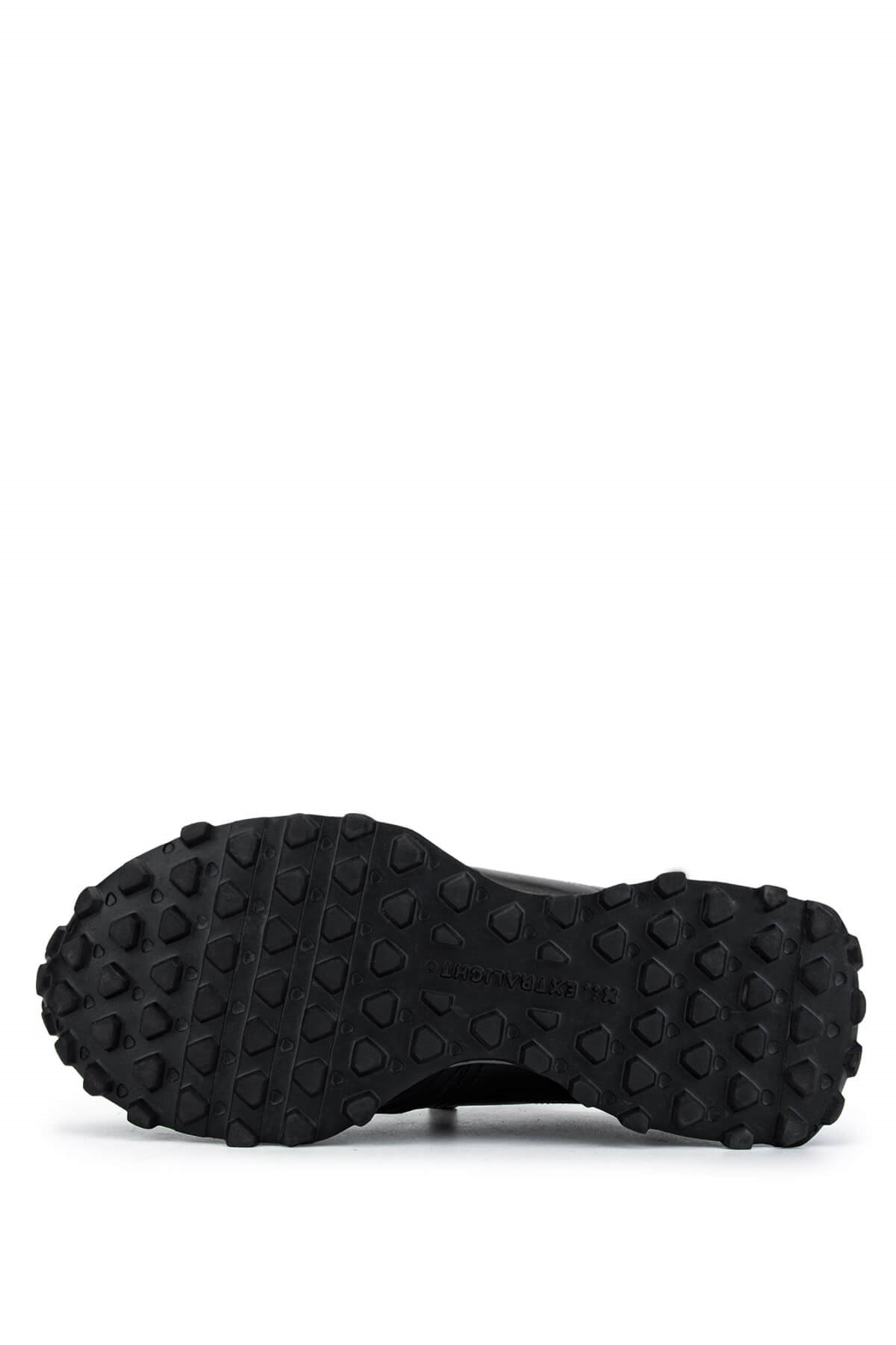 Tamer Tanca Erkek Hakiki Deri Siyah Sneakers & Spor Ayakkabı
