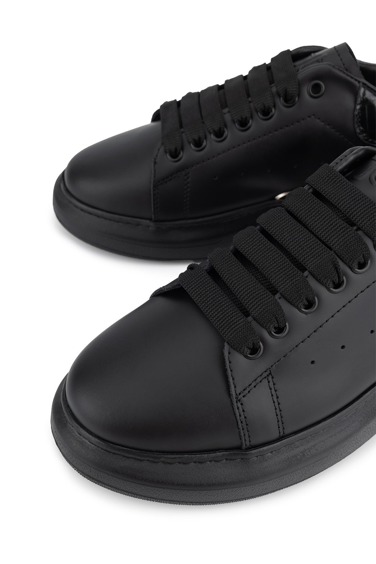 Tamer Tanca Erkek Hakiki Deri Siyah Sneakers & Spor Ayakkabı