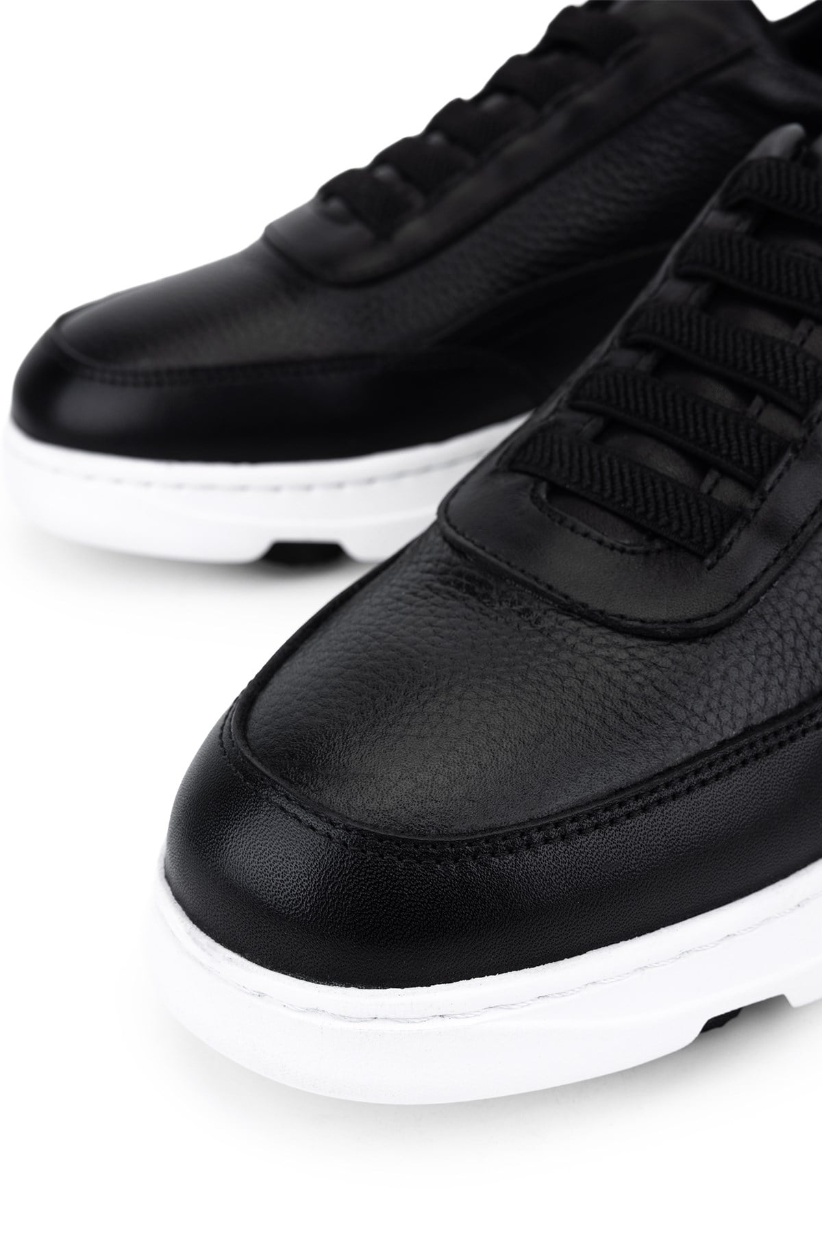 Tamer Tanca Erkek Hakiki Deri Siyah Sneakers & Spor Ayakkabı