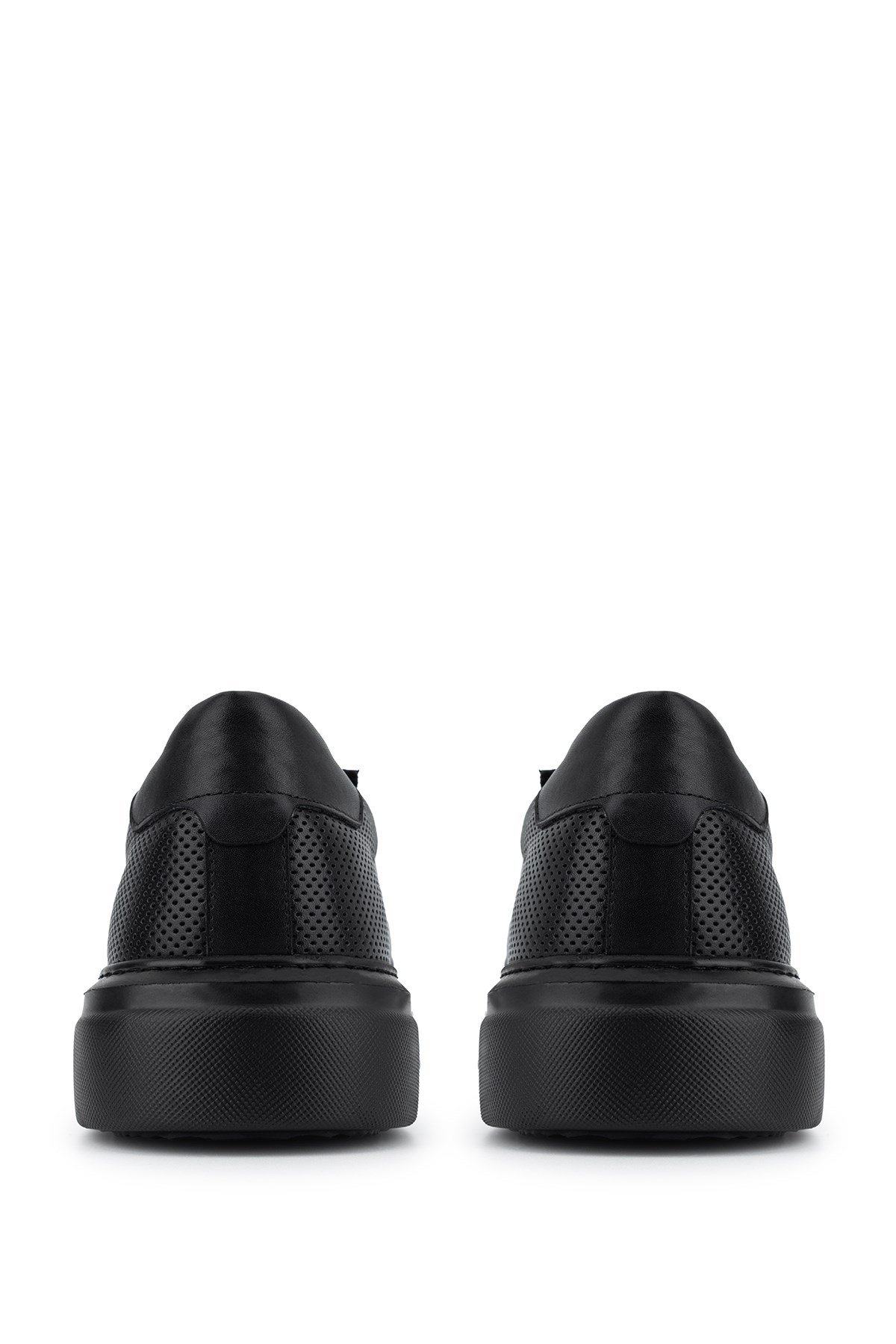 Tamer Tanca Erkek Hakiki Deri Siyah Sneakers & Spor Ayakkabı