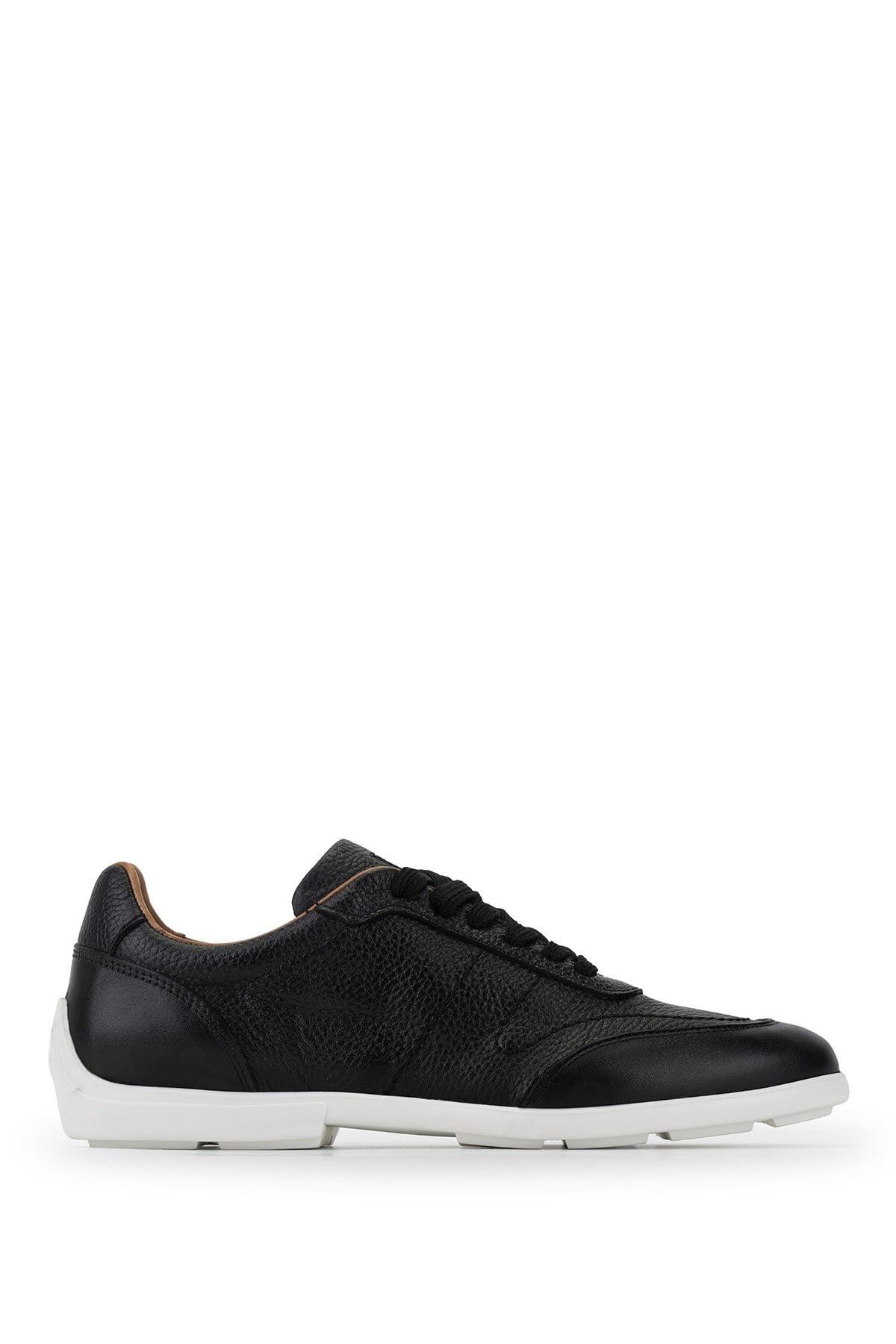 Tamer Tanca Erkek Hakiki Deri Siyah Sneakers & Spor Ayakkabı