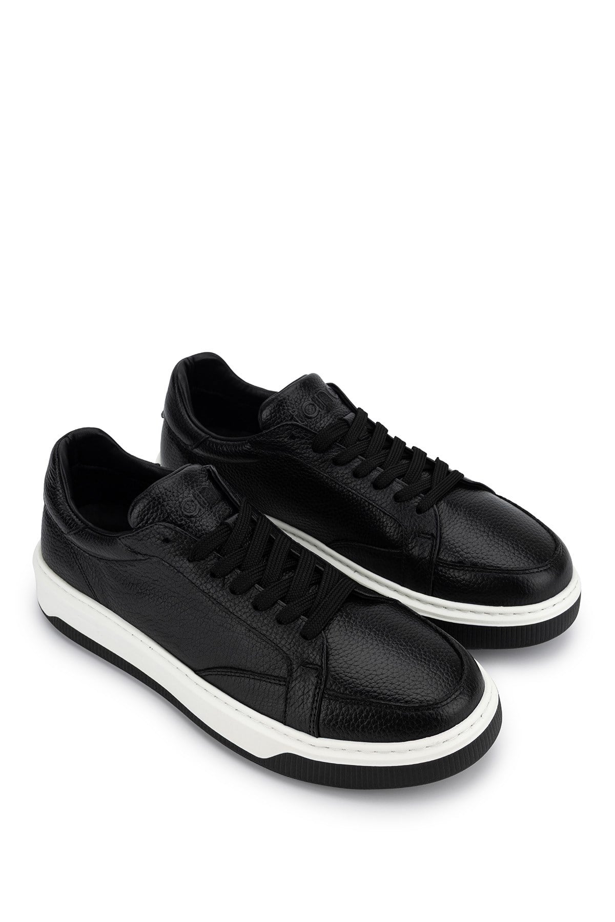 Tamer Tanca Erkek Hakiki Deri Siyah Sneakers & Spor Ayakkabı
