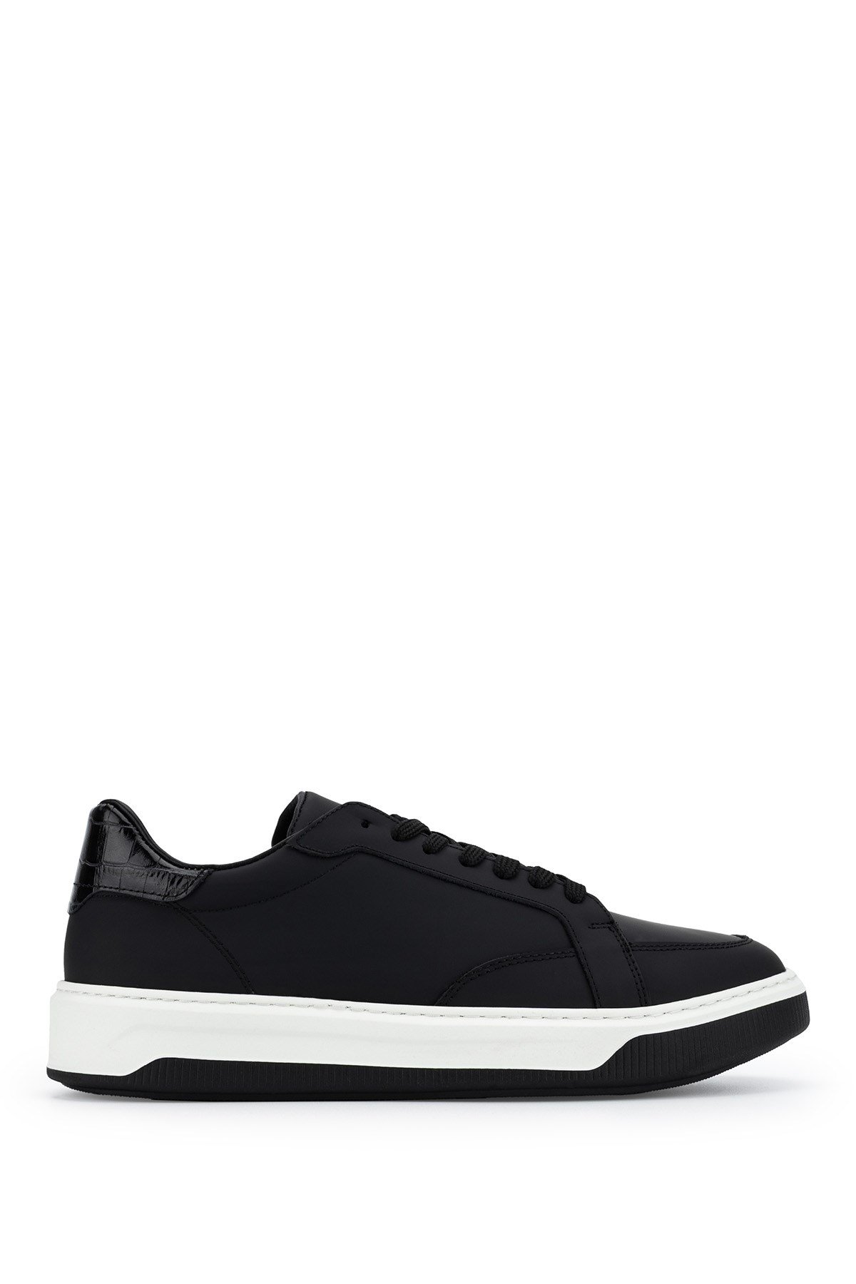 Tamer Tanca Erkek Hakiki Deri Siyah Sneakers & Spor Ayakkabı