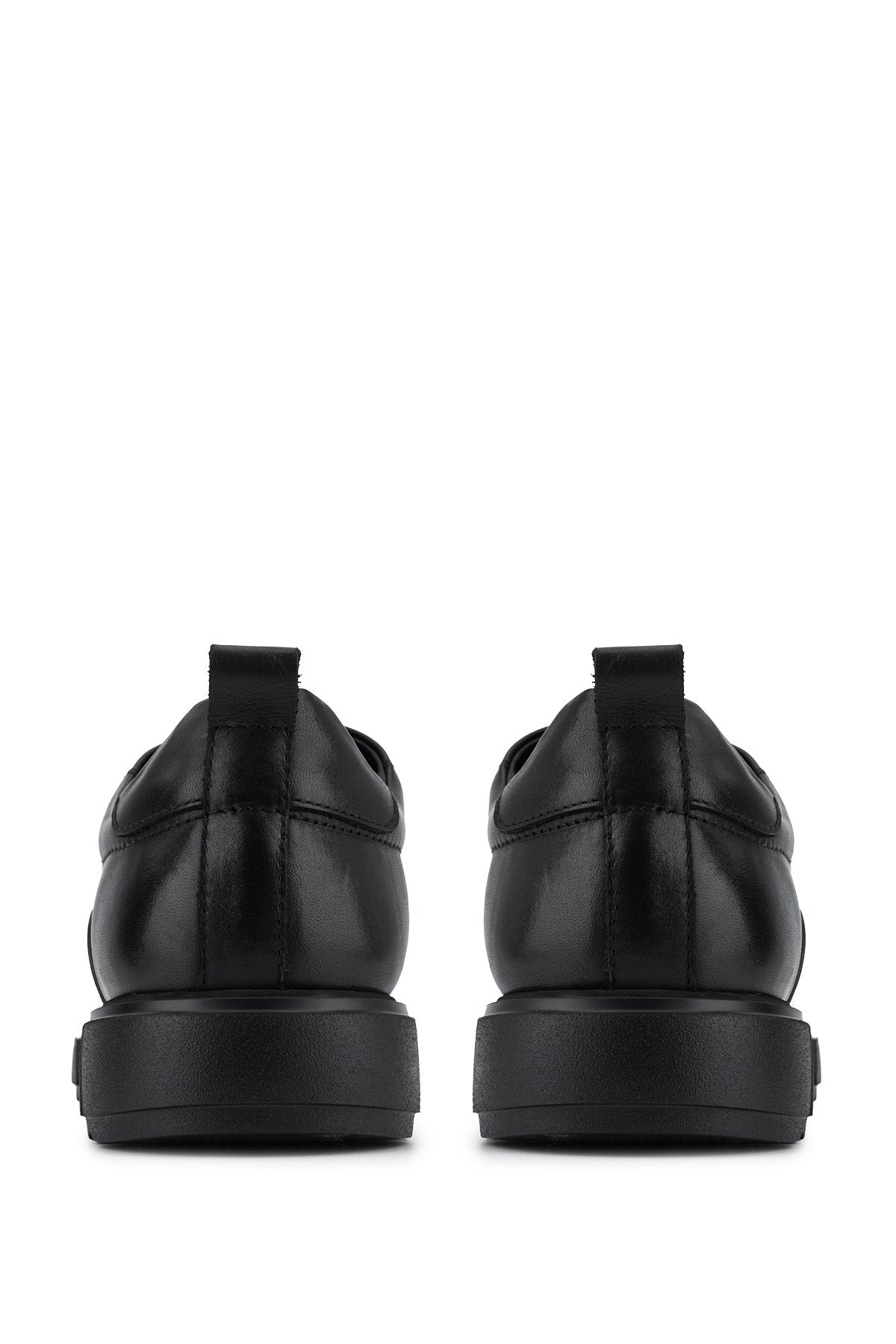 Tamer Tanca Erkek Hakiki Deri Siyah Sneakers & Spor Ayakkabı