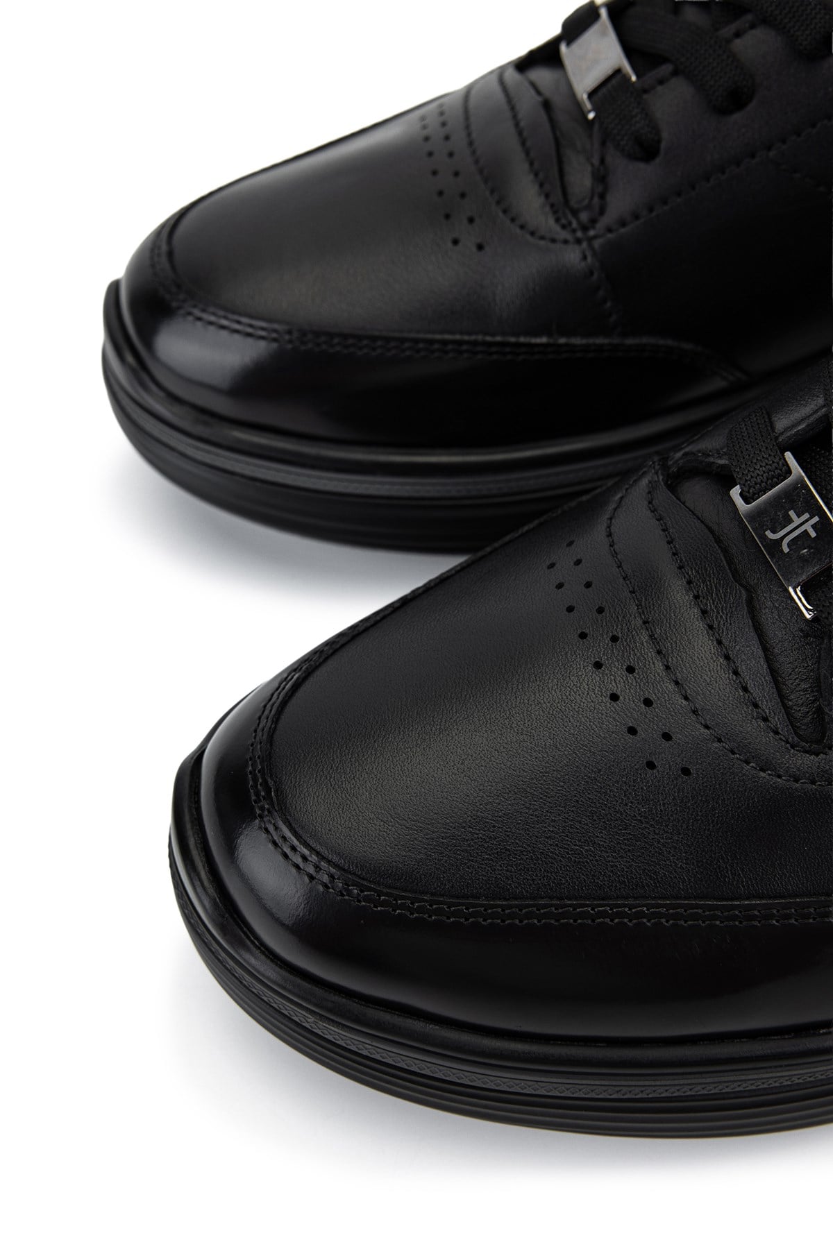 Tamer Tanca Erkek Hakiki Deri Siyah Sneakers & Spor Ayakkabı