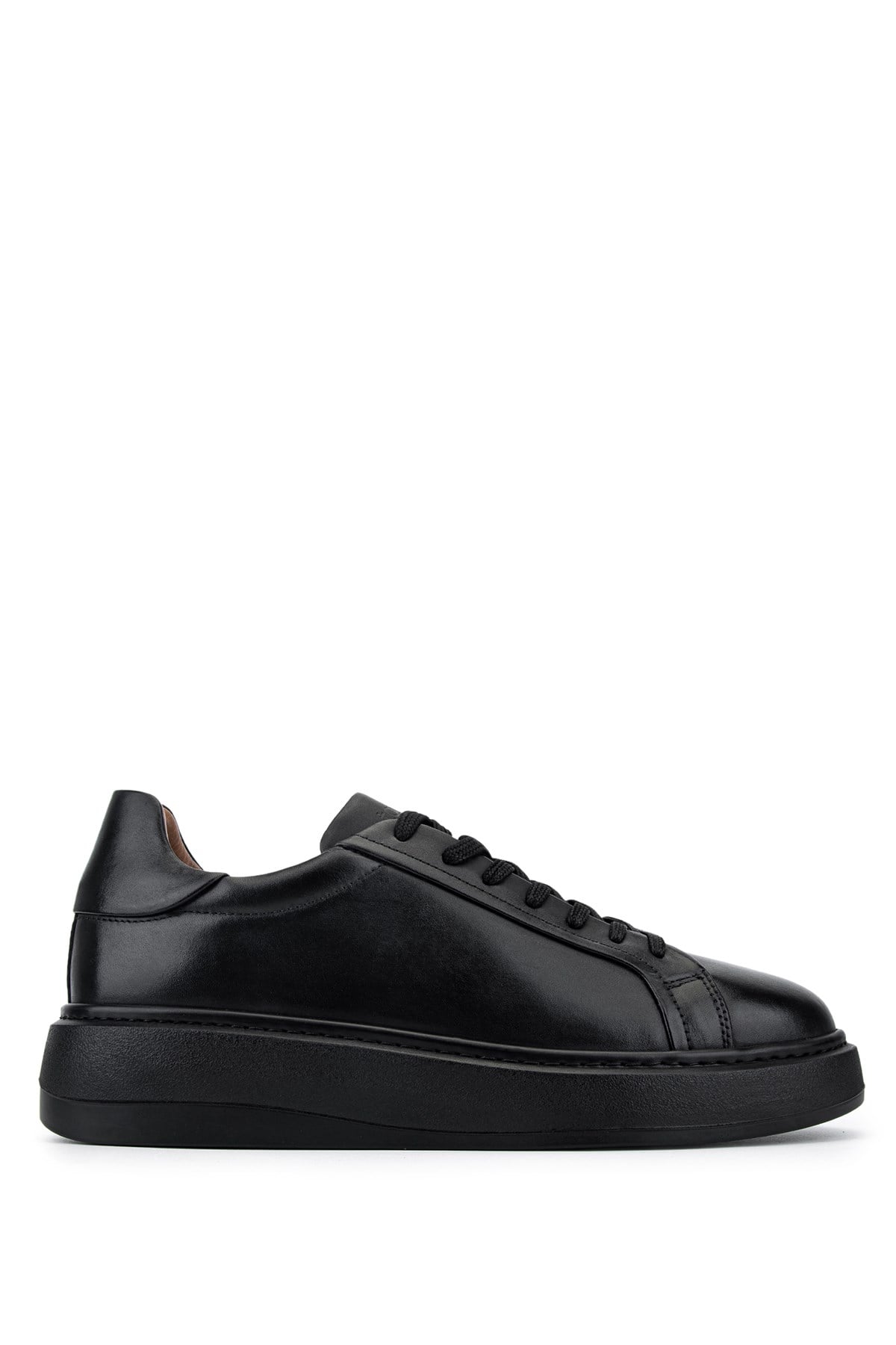Tamer Tanca Erkek Hakiki Deri Siyah Sneakers & Spor Ayakkabı