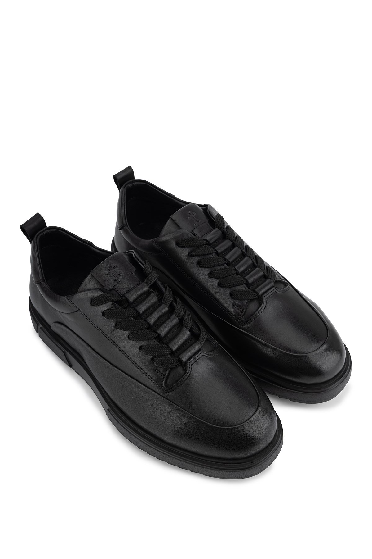 Tamer Tanca Erkek Hakiki Deri Siyah Sneakers & Spor Ayakkabı