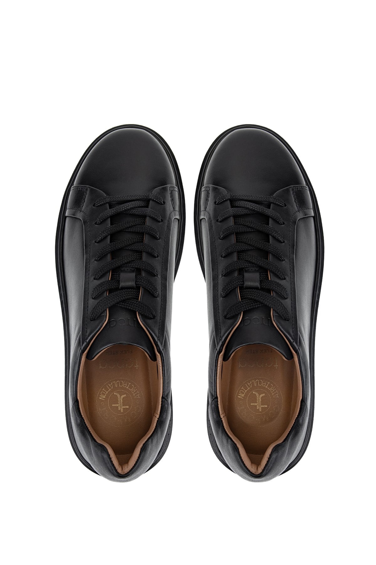 Tamer Tanca Erkek Hakiki Deri Siyah Sneakers & Spor Ayakkabı