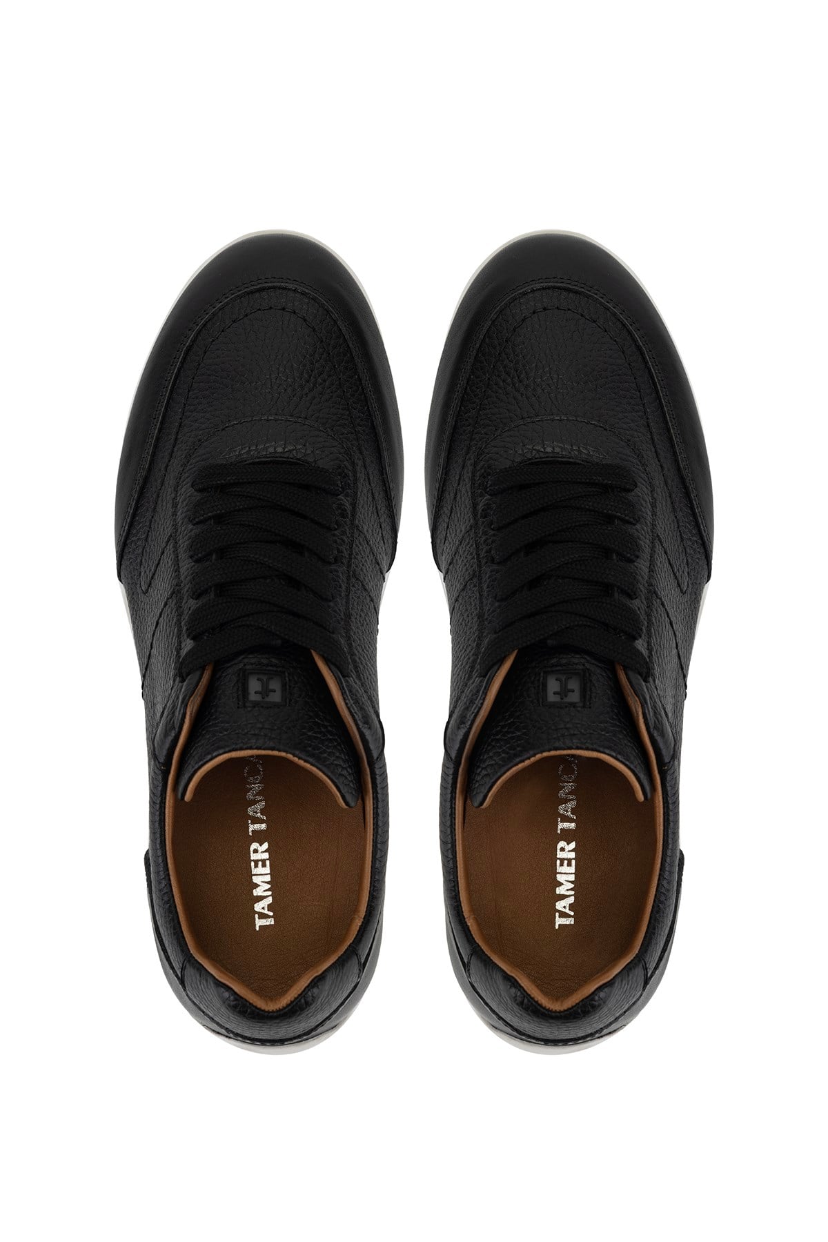 Tamer Tanca Erkek Hakiki Deri Siyah Sneakers & Spor Ayakkabı