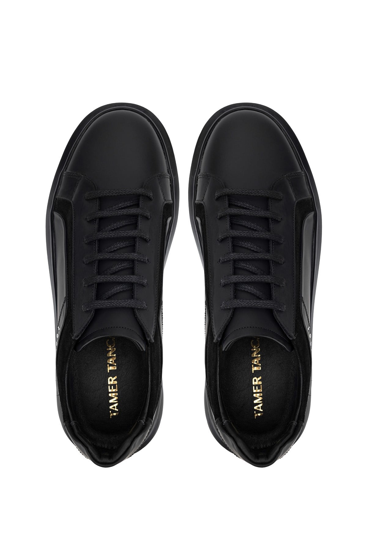 Tamer Tanca Erkek Hakiki Deri Siyah Sneakers & Spor Ayakkabı