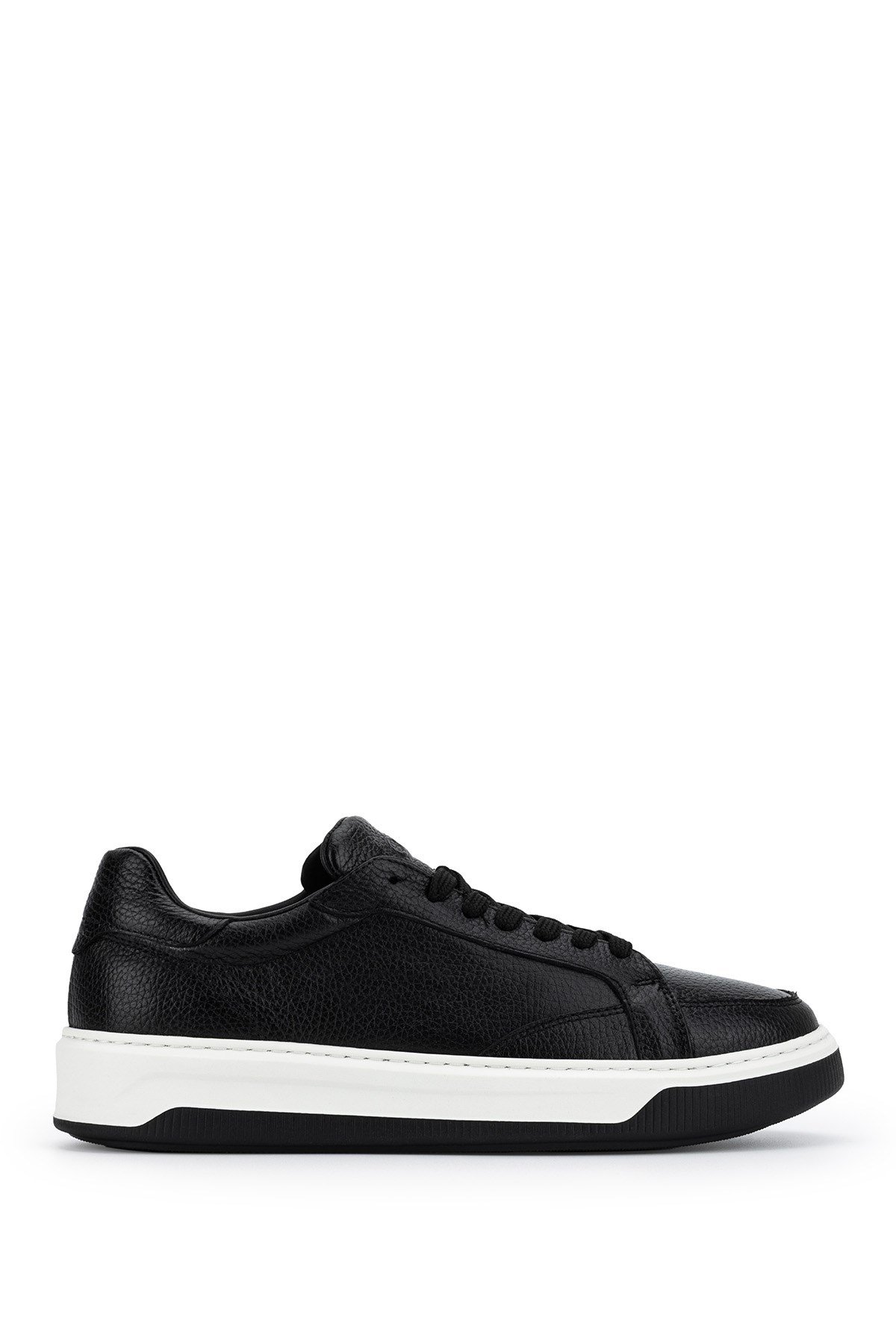 Tamer Tanca Erkek Hakiki Deri Siyah Sneakers & Spor Ayakkabı
